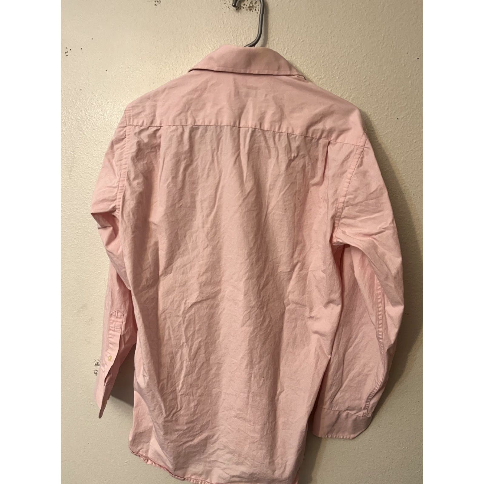 Isaac Mizrahi Isaac Mizrahi Men's Shirt Slim Fit Long Sleeve Size 15 Pink Solid Size US M / EU 48-50 / 2 - 3 Thumbnail