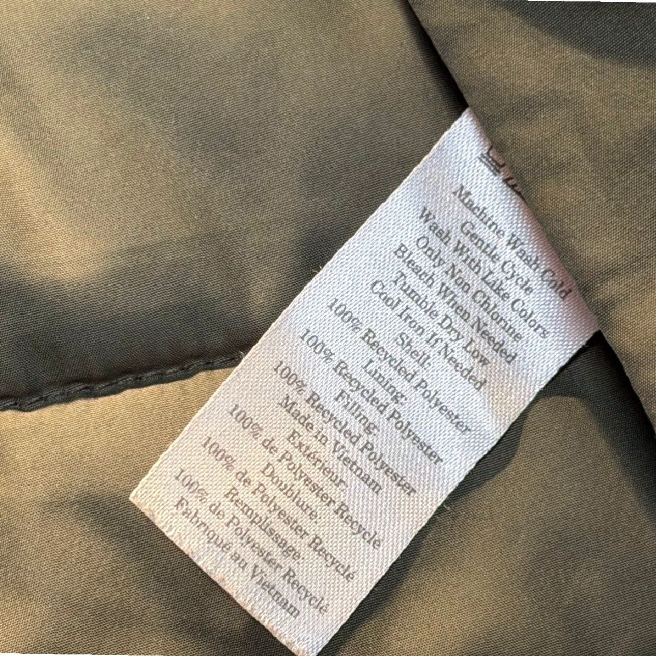 Everlane Everlane Renew Jacket Women Small Olive Green Puffer Full Zip Lightweight Casual Size S / US 4 / IT 40 - 7 Thumbnail