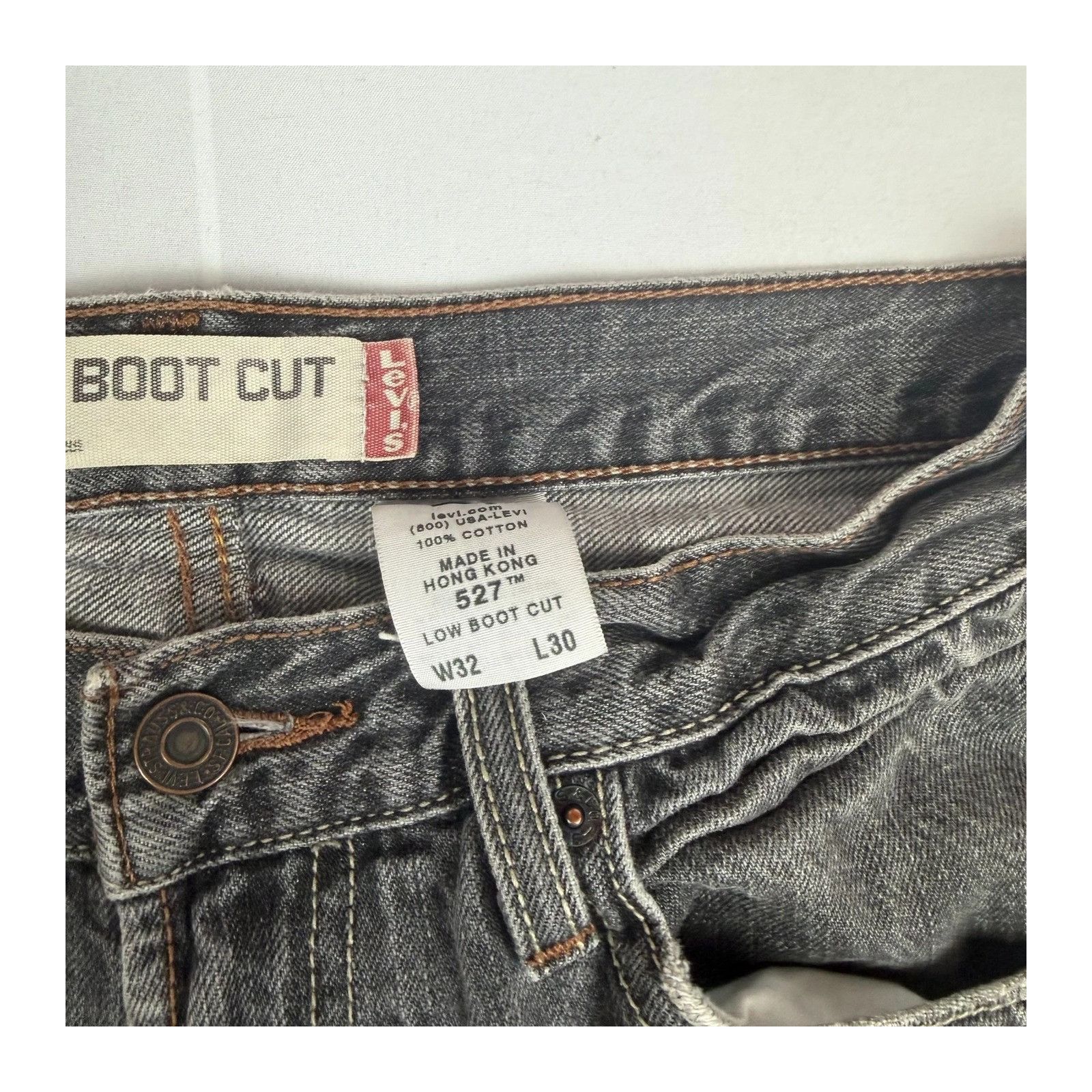 Levi's Levi's 527 Low Slim Boot Cut Jeans Faded Black Men's W32 L30 Size US 32 / EU 48 - 6 Thumbnail