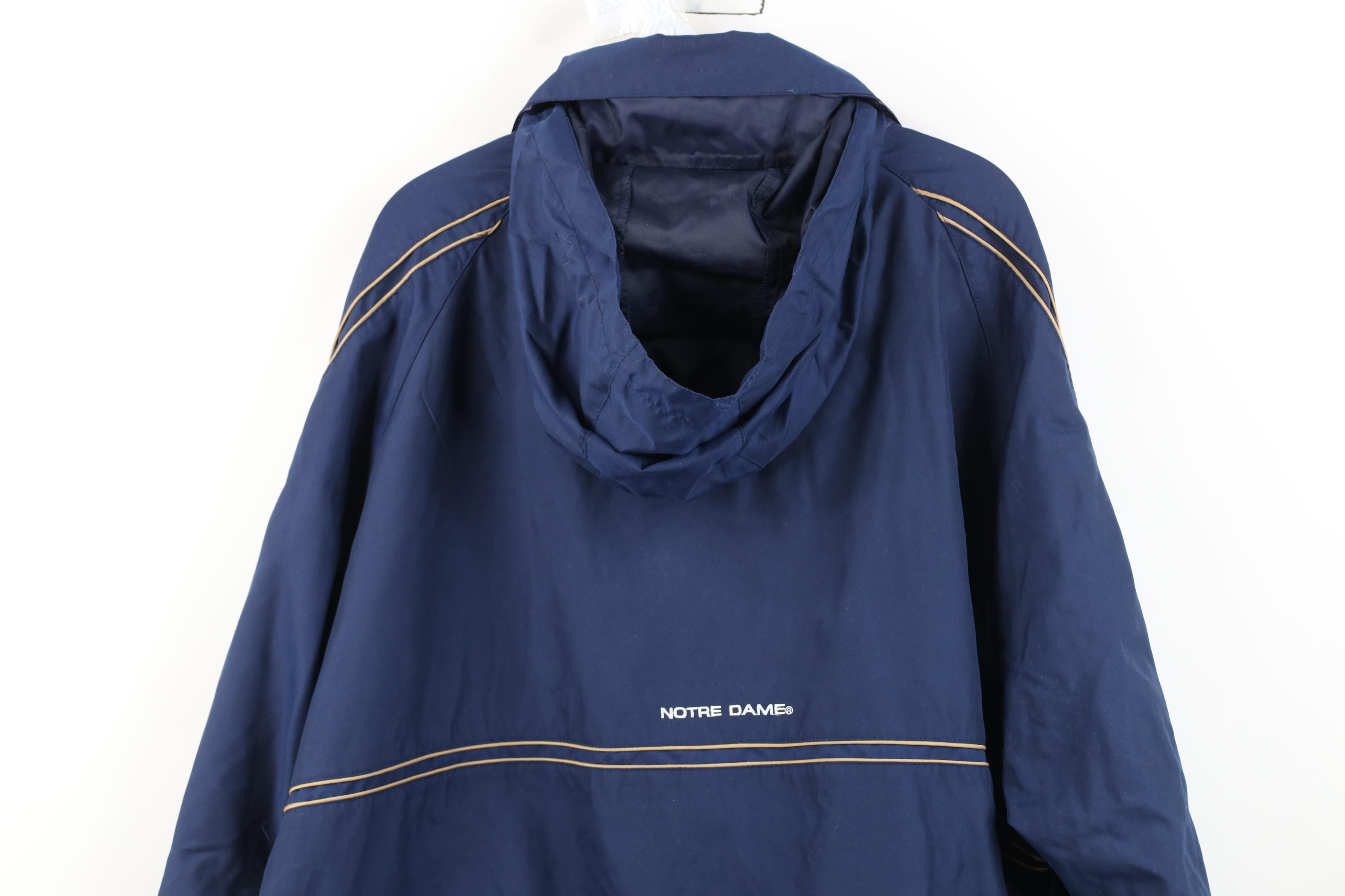 Vintage Deadstock Vintage 90s Y2K University Hooded Anorak Jacket Size US XXL / EU 58 / 5 - 17 Thumbnail
