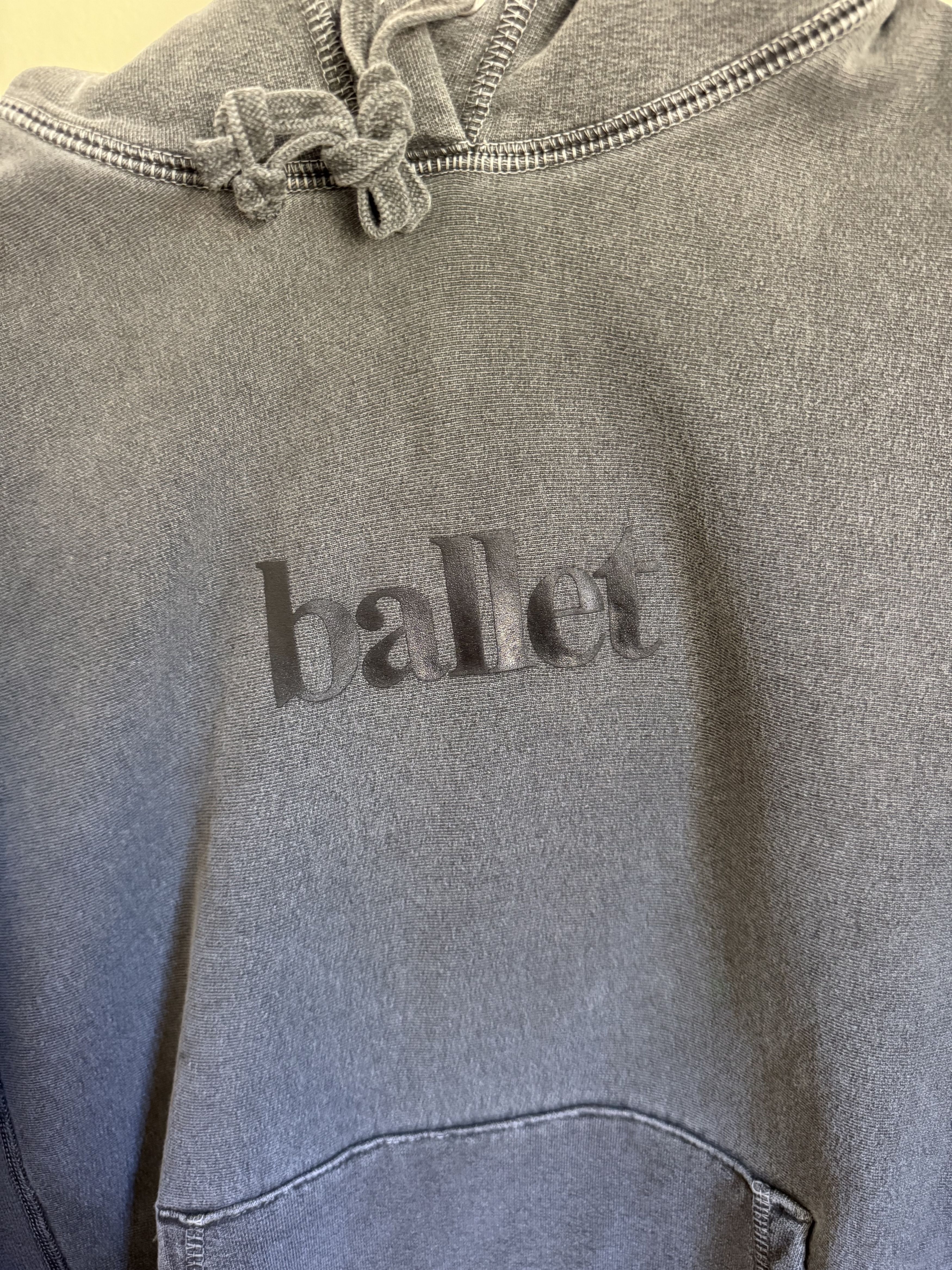 Other OK, Ballet Gray Washed Hoodie Sweatshirt Size US S / EU 44-46 / 1 - 2 Thumbnail