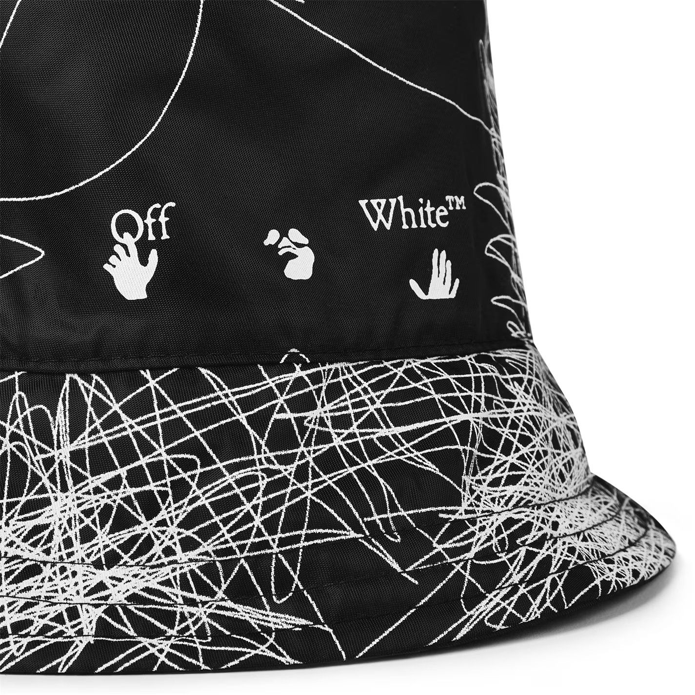 Off-White o1g2r1mq0125 Size: OS / Bucket Hat / Cap in Black Size ONE SIZE - 5 Thumbnail