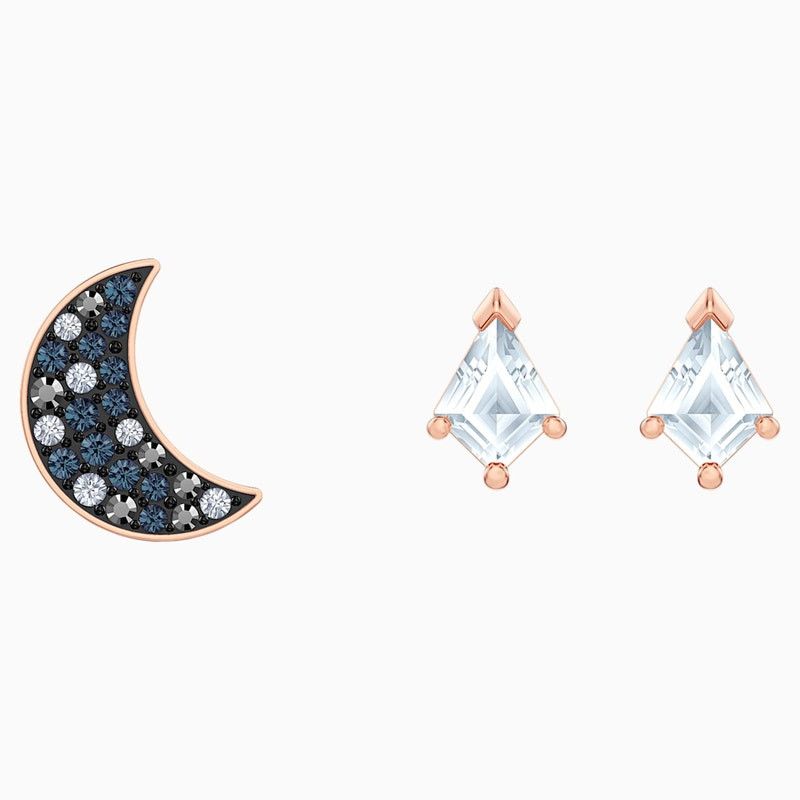 Swarovski Swarovski Symbolic Pierced Earrings Set Moon and Star New Size ONE SIZE - 4 Thumbnail