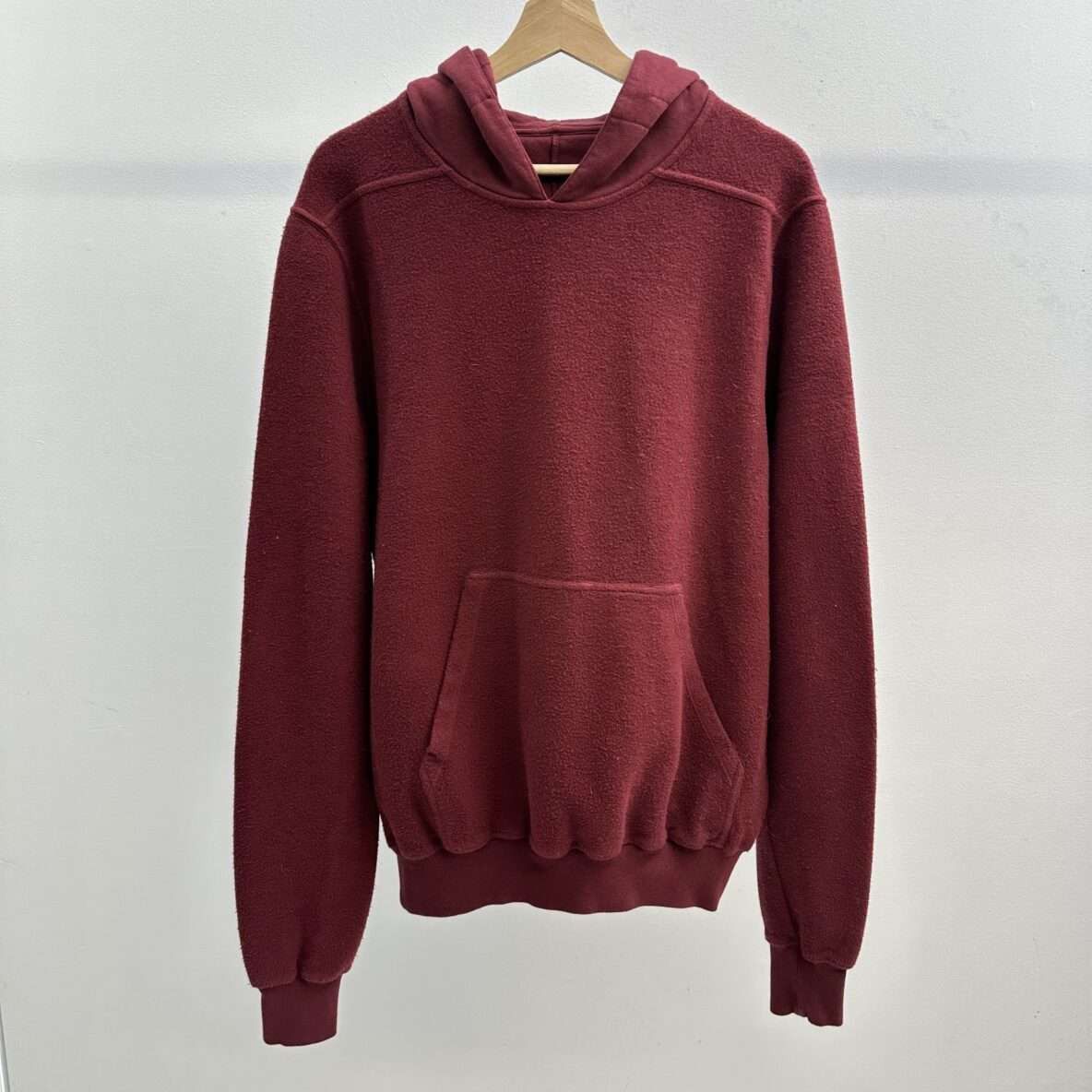 Pre-owned Rick Owens Reverse Drkshdw Hoodie In Red