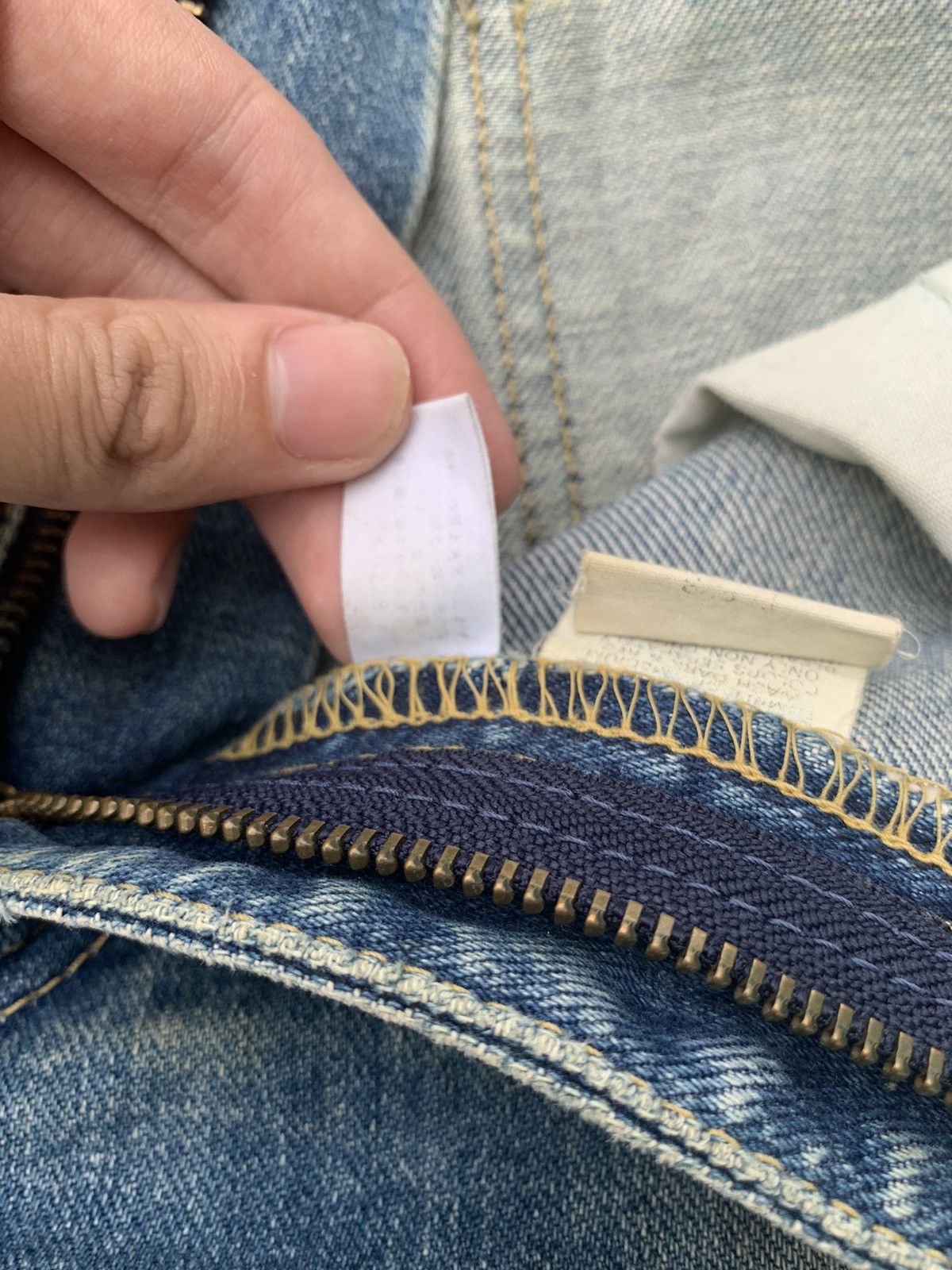 Jean × Lee × Vintage Vintage Lee Raiders Selvedge Distressed Denim Size US 29 - 19 Thumbnail