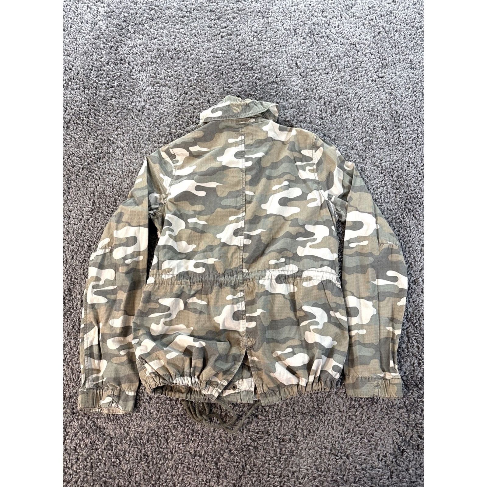 American Eagle Outfitters VINTAGE American Eagle Outfitters Jacket Womens M Brown Camouflage Cargo Bomber Military 90s Canvas Cotton Mid-Length Womens Size M / US 6-8 / IT 42-44 - 5 Thumbnail
