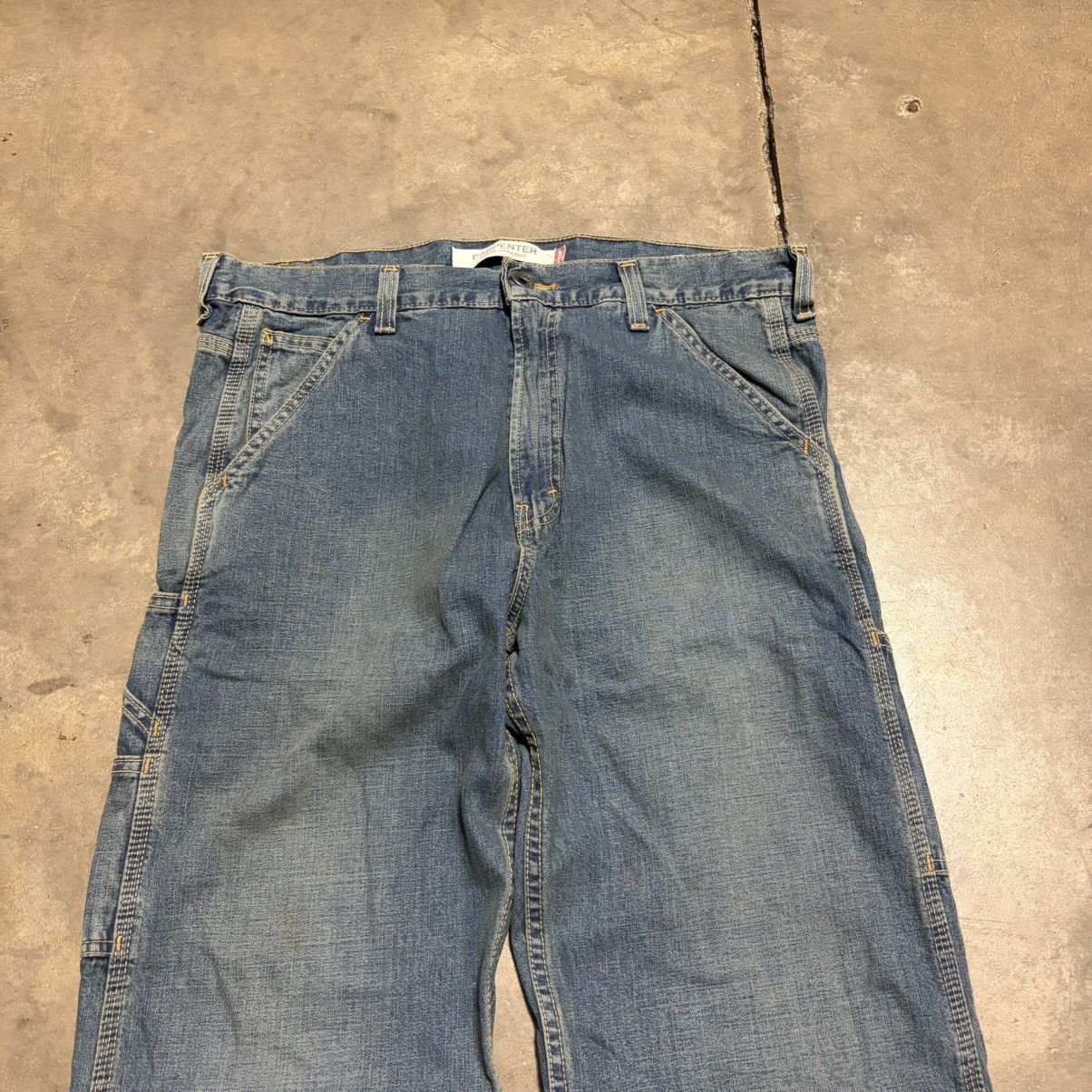 Levi's Vintage Levis Carpenter Jeans Baggy Denim Skater Faded Y2K Size US 34 / EU 50 - 6 Thumbnail
