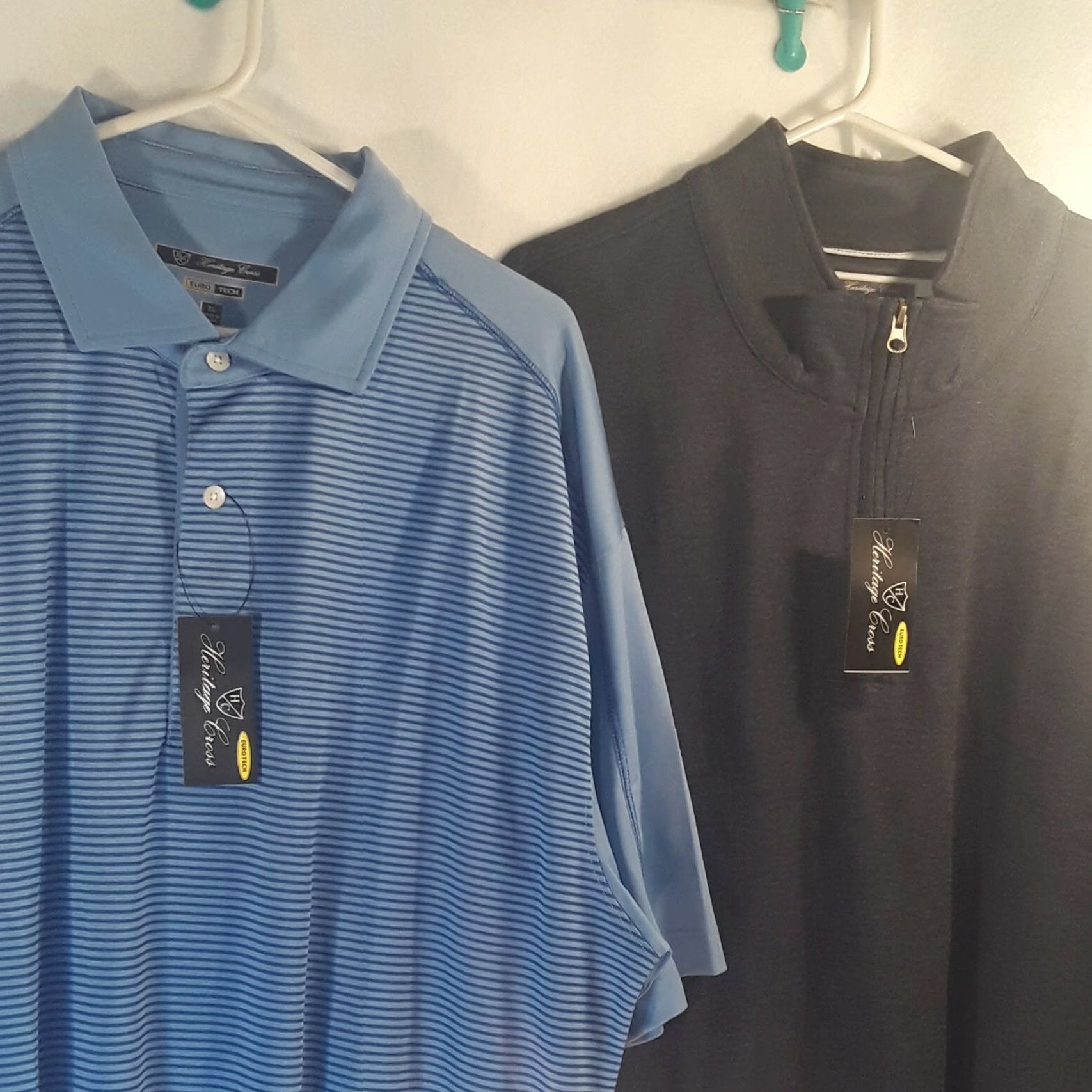 Vintage NWT XL BLUE ON BLUE COLLAR SHIRT Heritage Cross euro tech 11e shirt vest blue 26x32 & blue vest Mens XL Blue Shirt Size US XL / EU 56 / 4 - 2 Thumbnail
