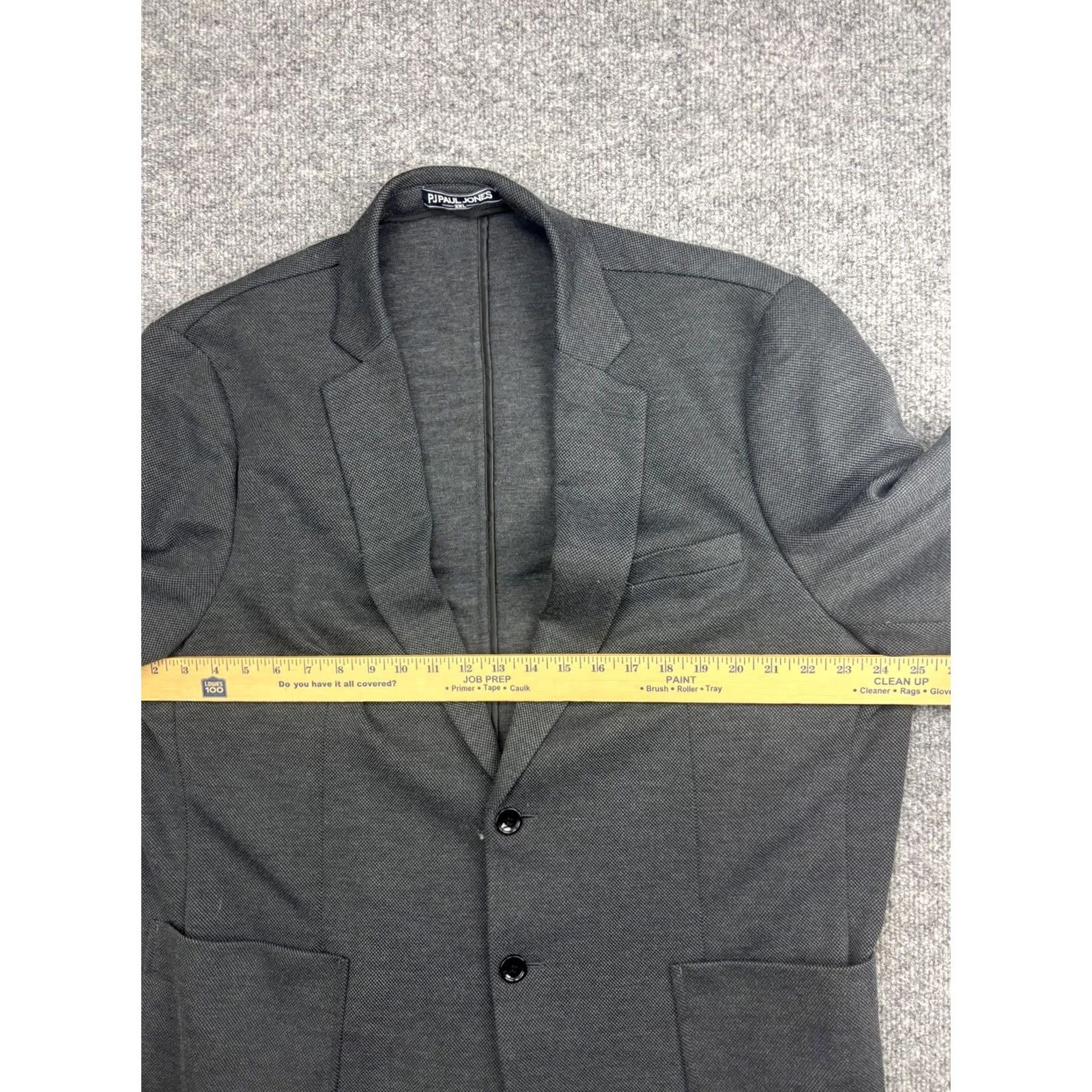 Vintage PJ Paul Jones Blazer Sport Coat Jersey Knit 2XL Gray Mens Jacket Coat Size US XXL / EU 58 / 5 - 5 Thumbnail
