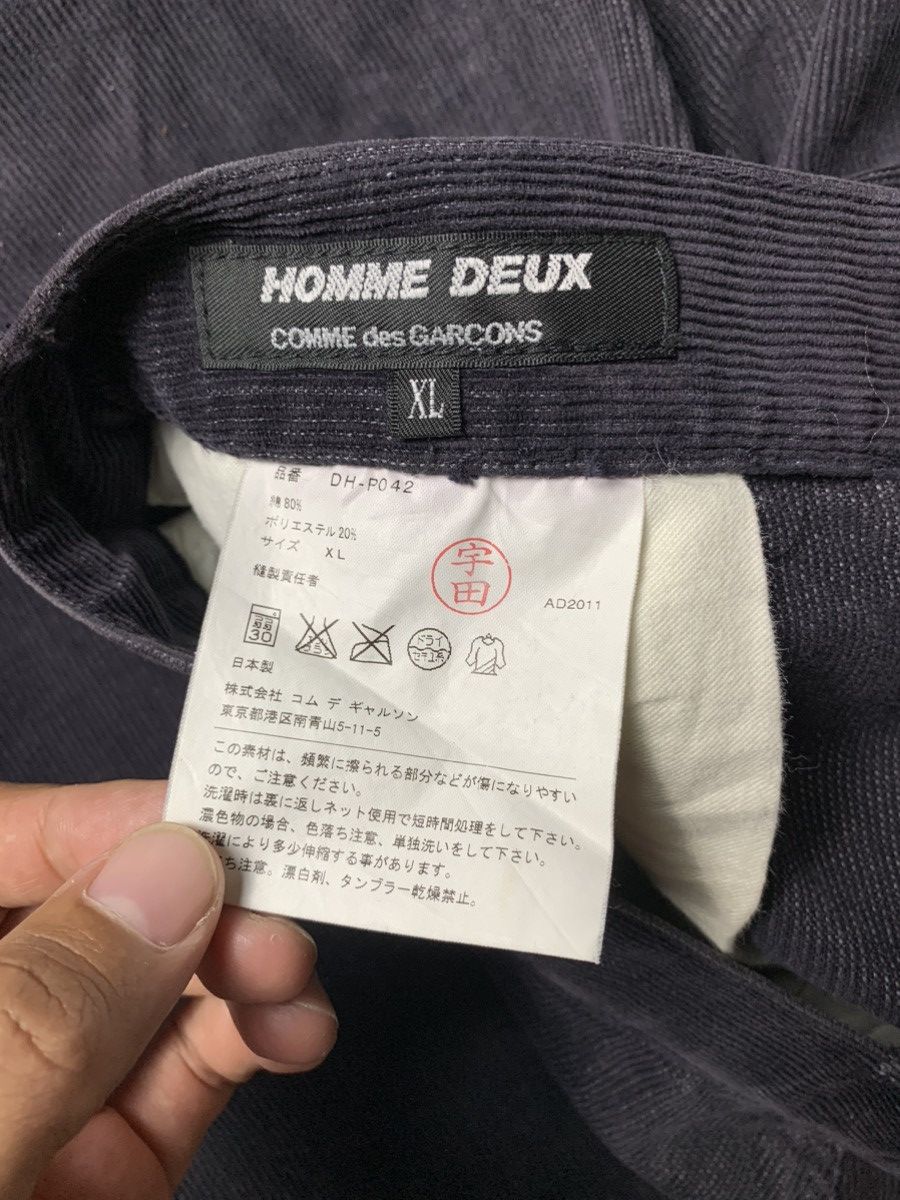Comme des Garcons Homme Deux AD 2011 Comme Des Garcons Homme Deux Corduroy Pants Size US 35 - 6 Thumbnail