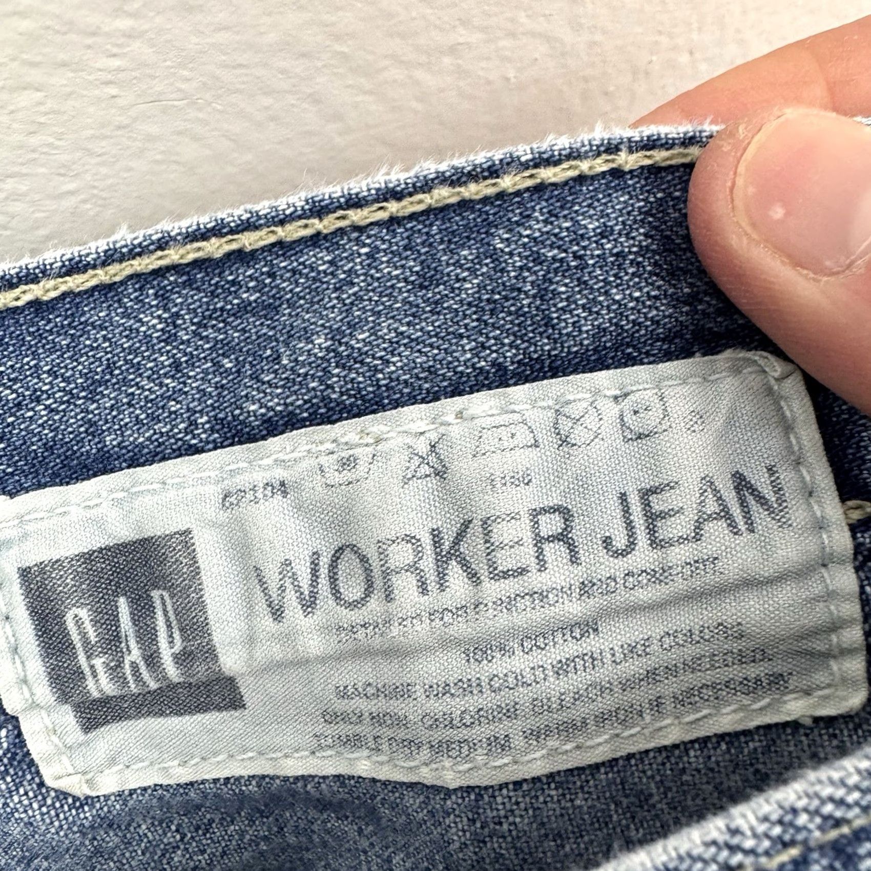 Gap VINTAGE Gap Jeans Adult 36x34 Relaxed Denim Cotton Blue 90s Grunge Y2K Hipster USA 90s Mens Jeans Size US 36 / EU 52 - 3 Thumbnail