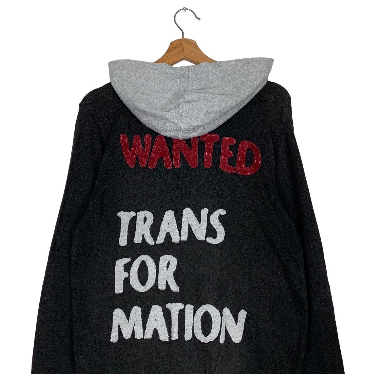 Japanese Brand 291295 HOMME Wanted Transformation Hoodies #0830-C37 Size US M / EU 48-50 / 2 - 2 Thumbnail