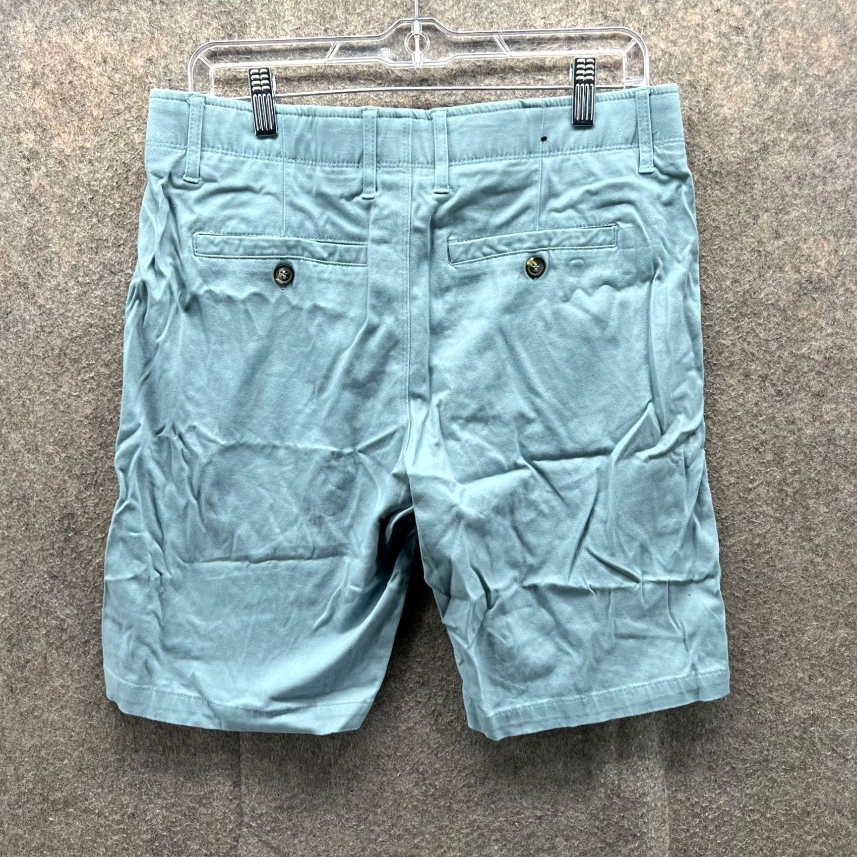 Nat Nast Nat Nast Shorts Mens 32 Light Blue Chino Flat Front Canvas Straight Fit Cotton Pants Casual Fall Summer Size US 32 / EU 48 - 3 Thumbnail