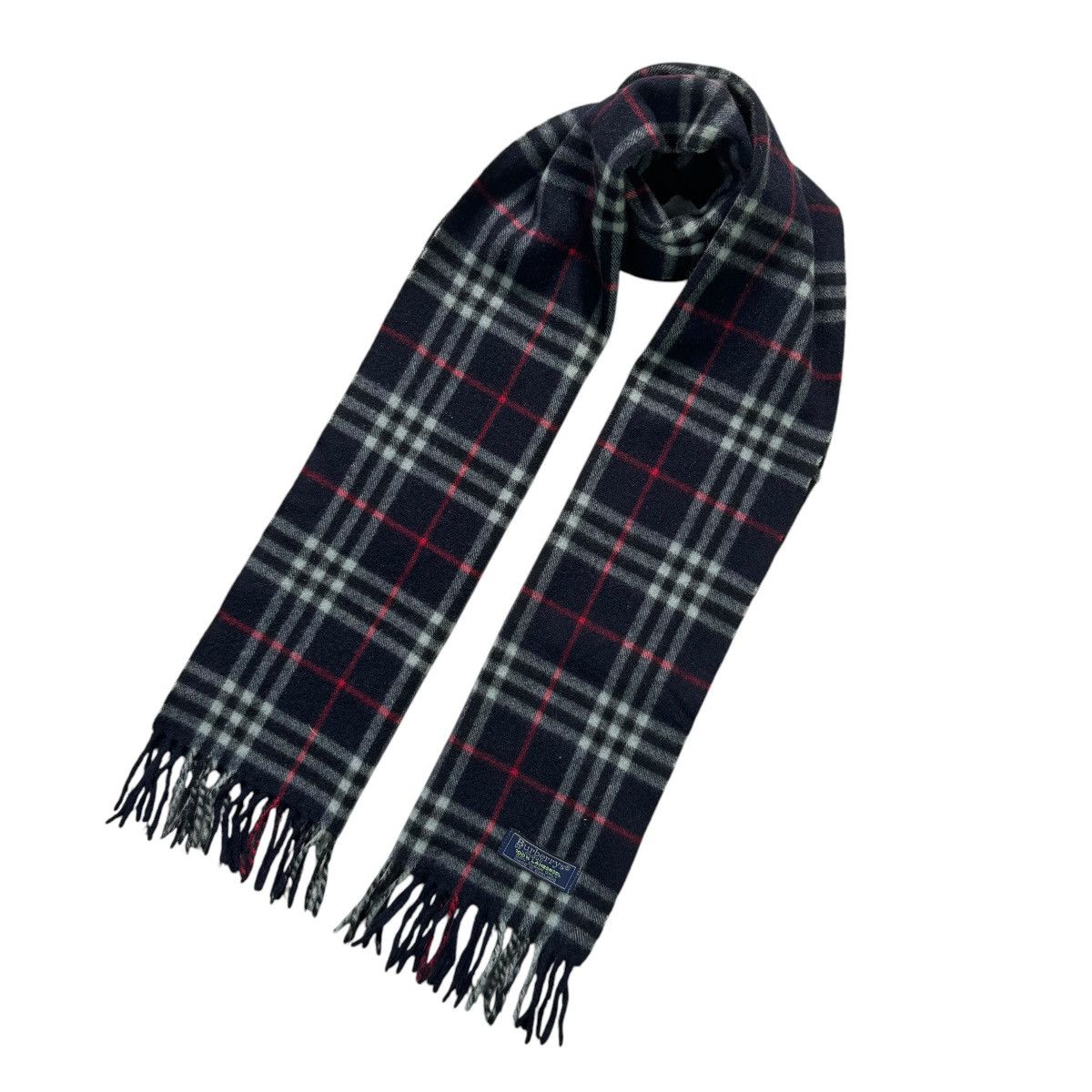 Burberry × Vintage Burberry Checked Scarves / Muffler / Neckwear - as003 Size ONE SIZE - 1 Thumbnail
