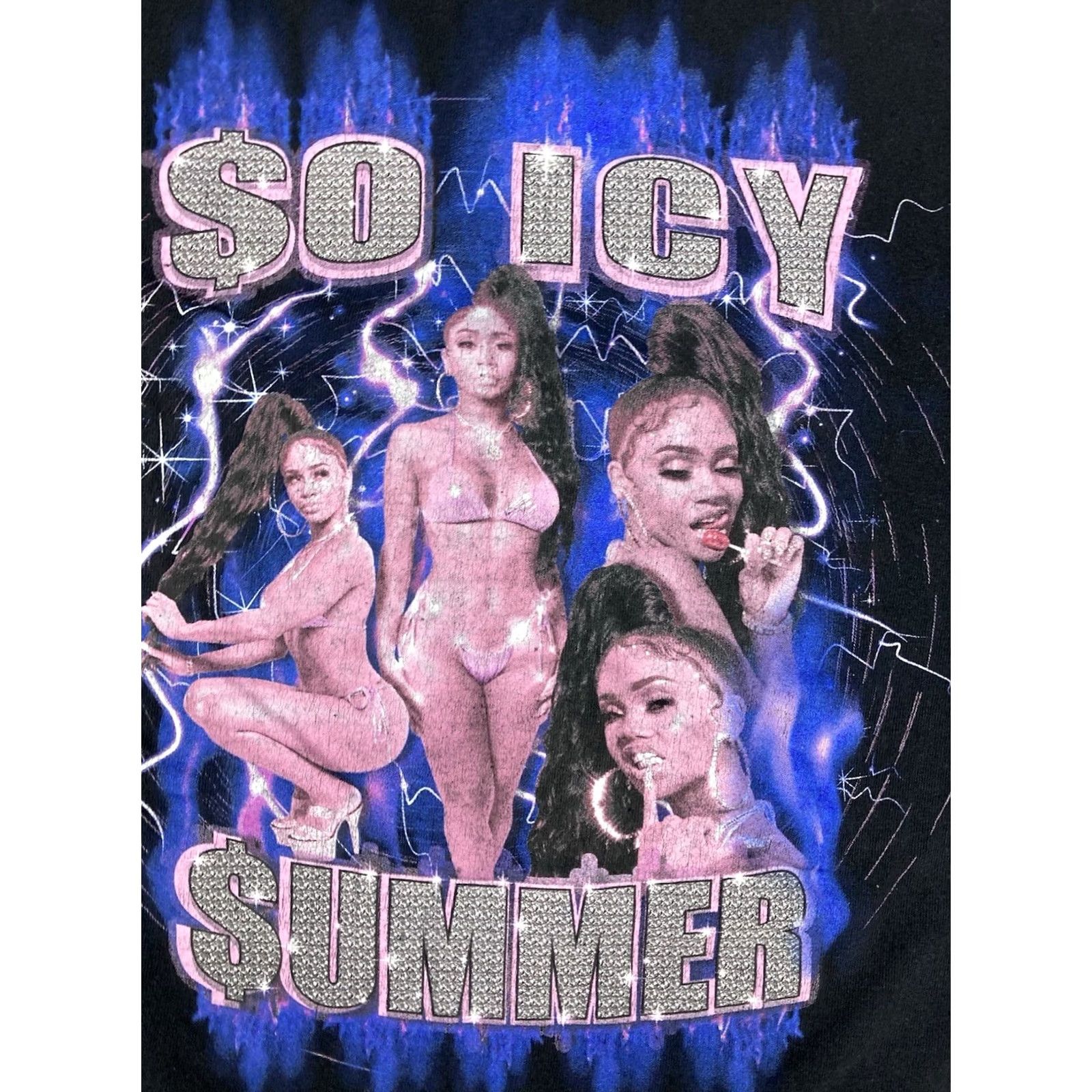 Vintage Saweetie So Icy Summer Graphic T-Shirt Women Small Black Music Merch Shirt Women Small Black Saweetie Size S / US 4 / IT 40 - 2 Thumbnail