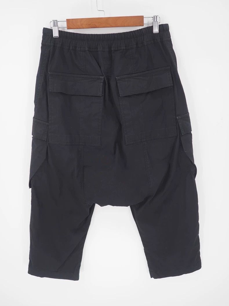 Rick Owens Rick owensBlack seven-point low-crotch workwear pants 2503- Size US 32 / EU 48 - 2 Thumbnail