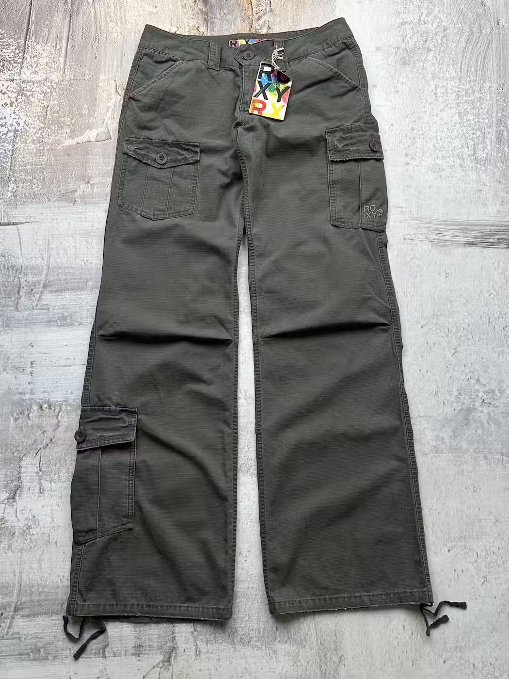 image of Avant Garde Vintage Cargo Flare Pants in Grey, Men's (Size 32)