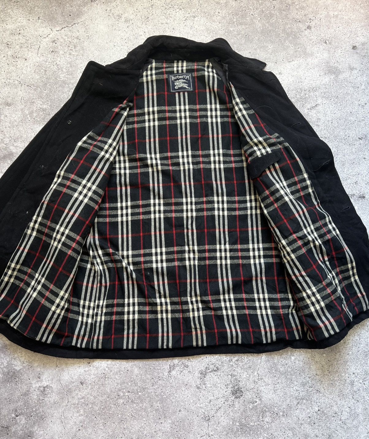 Burberry Vintage Burberry Wool Coat Jacket Navy Blue Men's Size US L / EU 52-54 / 3 - 11 Thumbnail