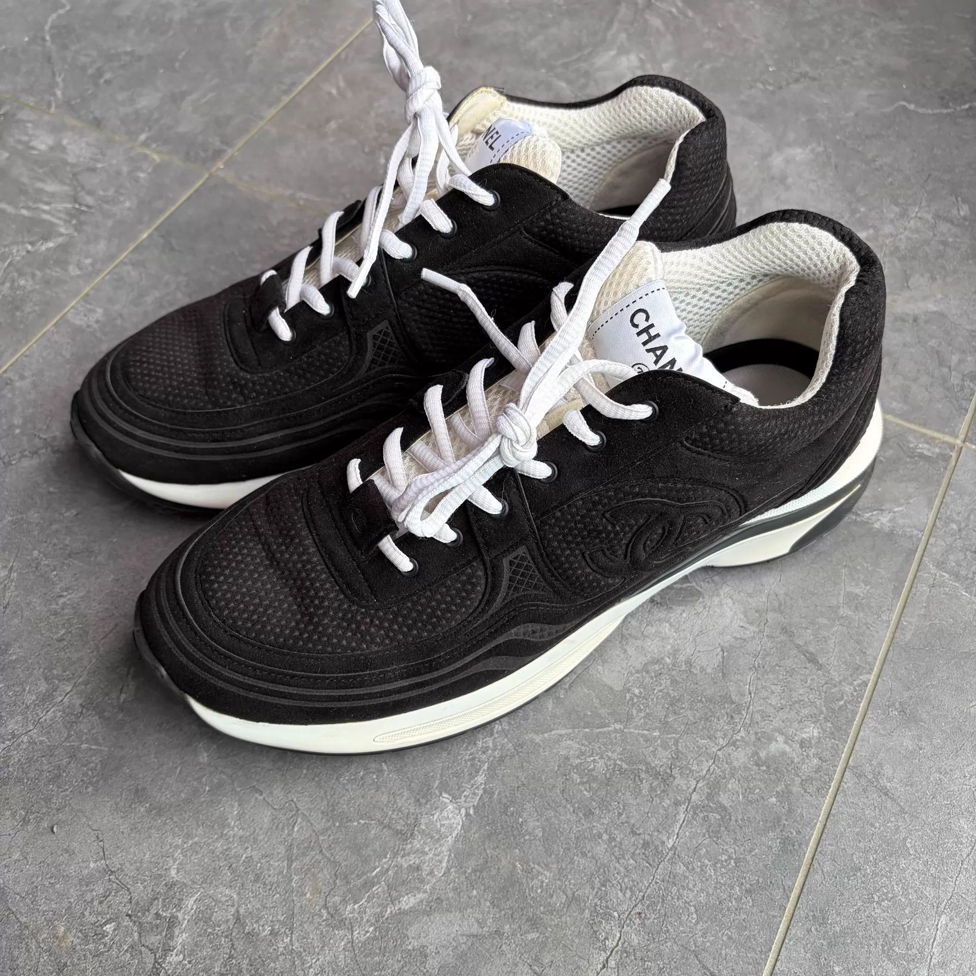 Chanel CHANEL 24S Black Toe King 42 Black/White Size US 9 / EU 42 - 1 Thumbnail