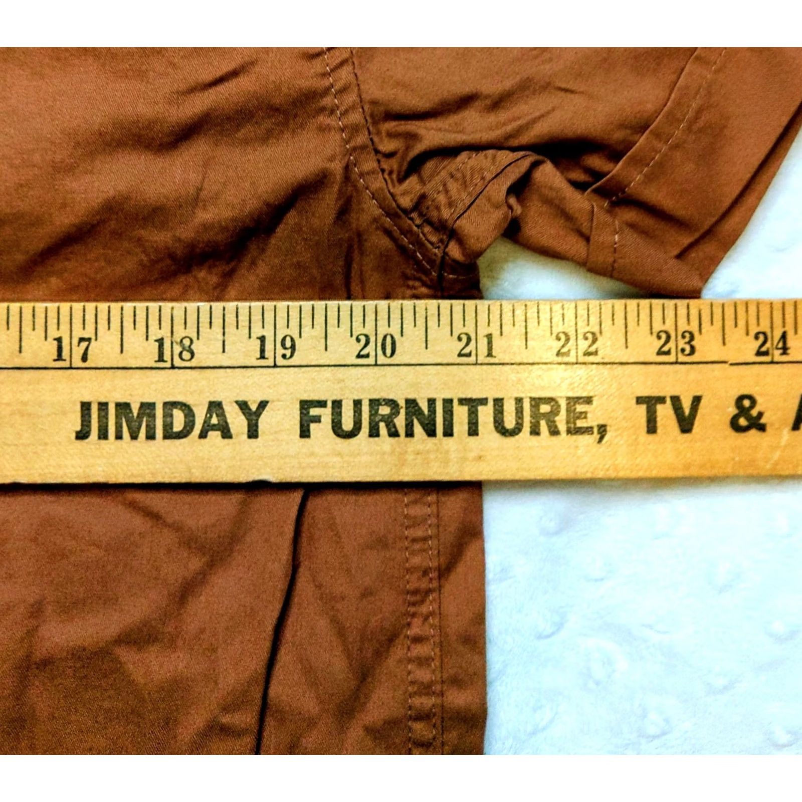 Vintage Buffalo Outdoors Workwear Button-Down Camp Shirt M Orange Brown Solid Short Sleeve Collared Mens Size US M / EU 48-50 / 2 - 4 Thumbnail