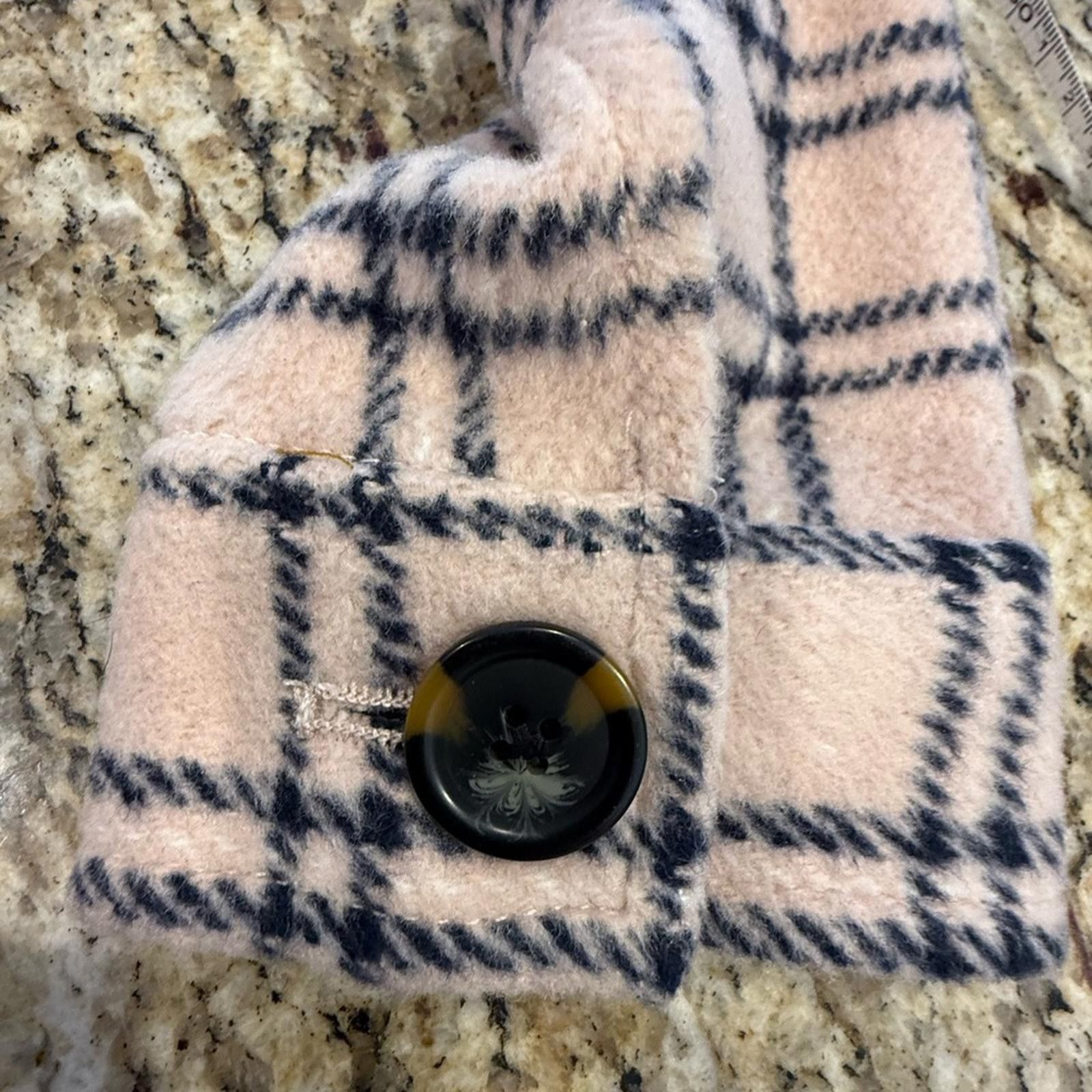 Other Caslon wool blend shacket pink & navy plaid SZ XS Size XS / US 0-2 / IT 36-38 - 5 Thumbnail