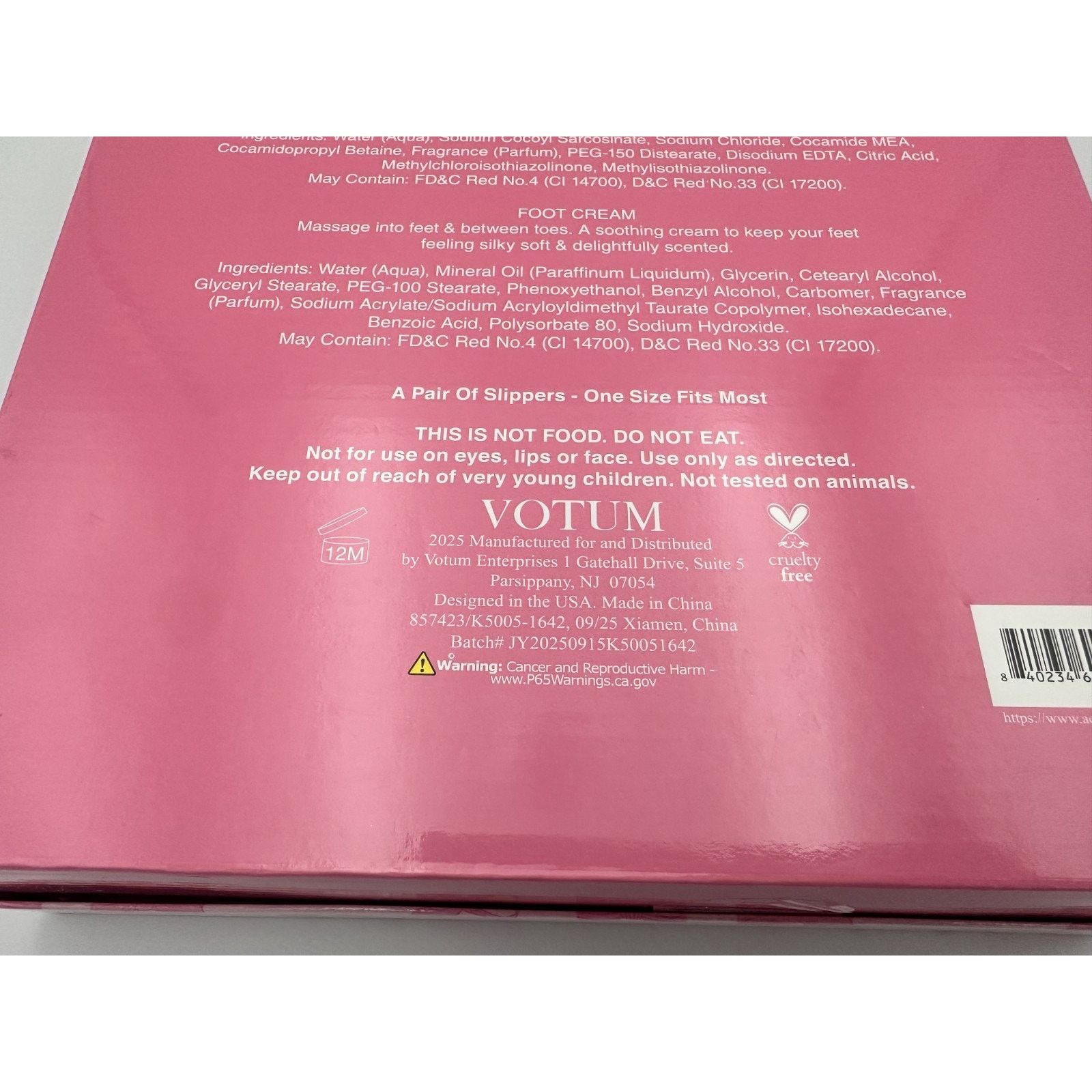 Other Simple Pleasures Spa Pedicure Set-Pink Slippers- Bundle Size US 8 / IT 38 - 6 Thumbnail