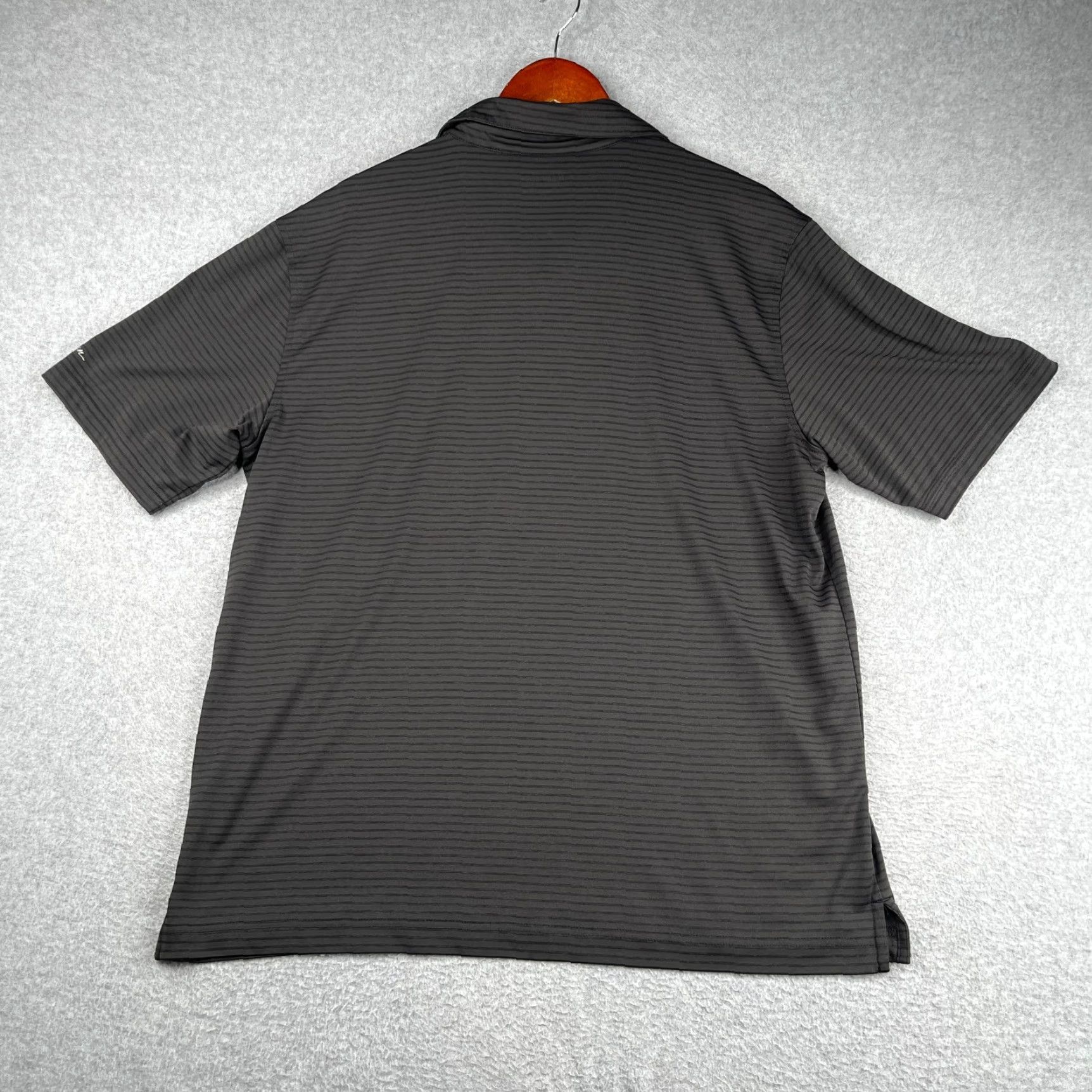 Vintage Walter Hagen Performance Golf Polo Shirt Mens Large Black Striped Stretch Polo Casual Sports Golf Shirt Mens L Black Striped Stretch Walter Hagen Size US L / EU 52-54 / 3 - 6 Thumbnail