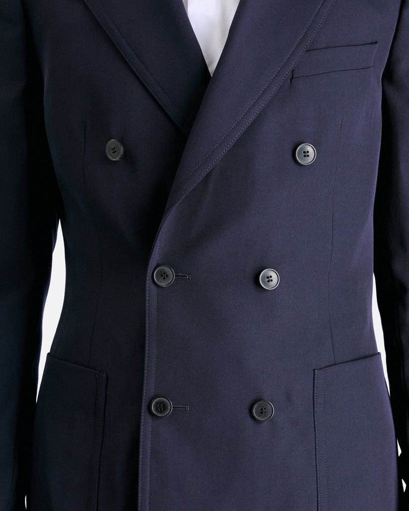 Dries Van Noten o1s1v1r1oon0925 Bruce Jacket in Navy Blue Size US M / EU 48-50 / 2 - 7 Thumbnail