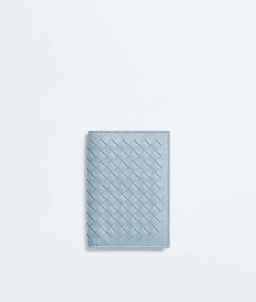Bottega Veneta Woven Mycelium Passport Case in Blue Size ONE SIZE - 1 Preview