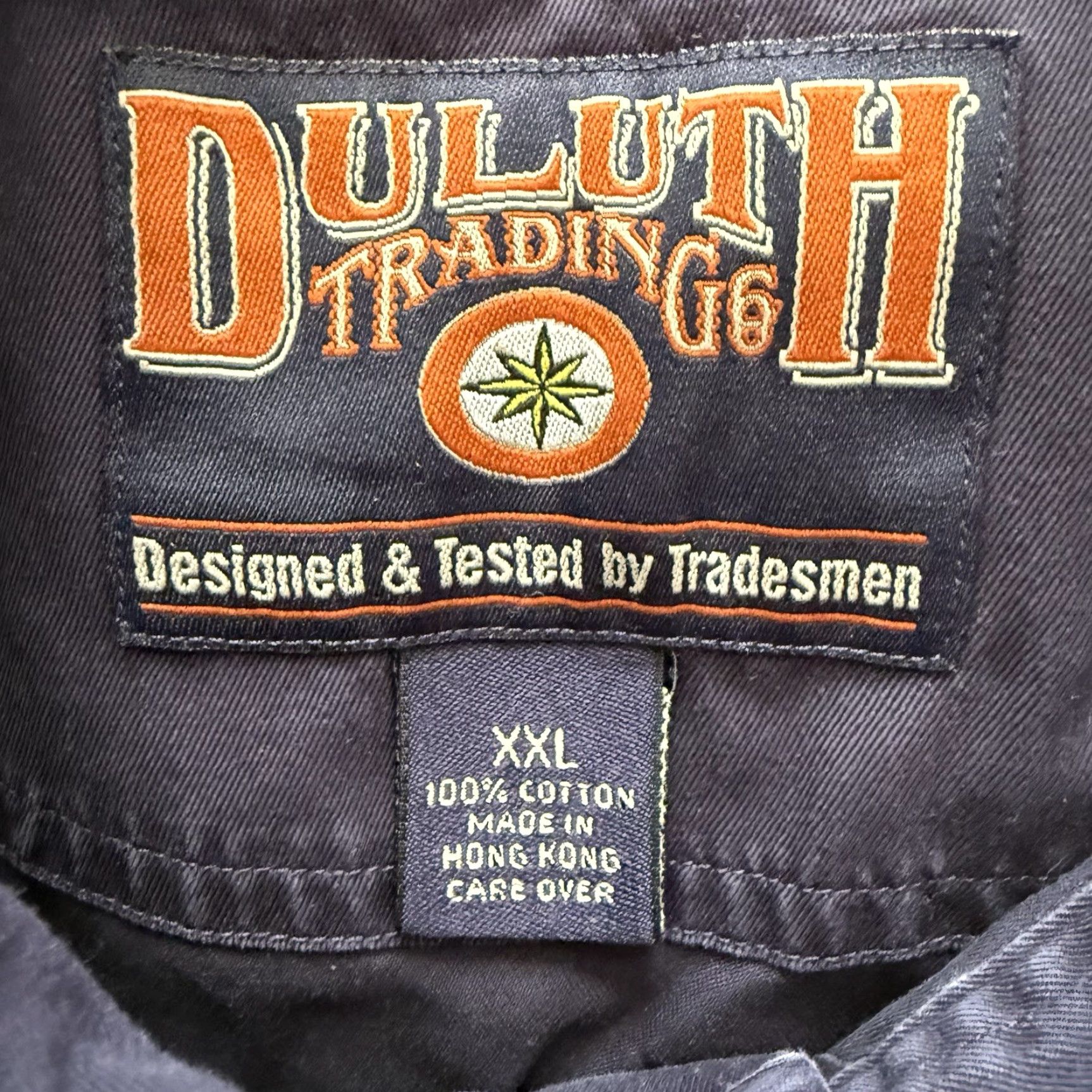 Vintage Duluth Shirt Mens 2XL Blue Long Sleeve Twill Button Up Workwear Cotton Size US XXL / EU 58 / 5 - 2 Thumbnail