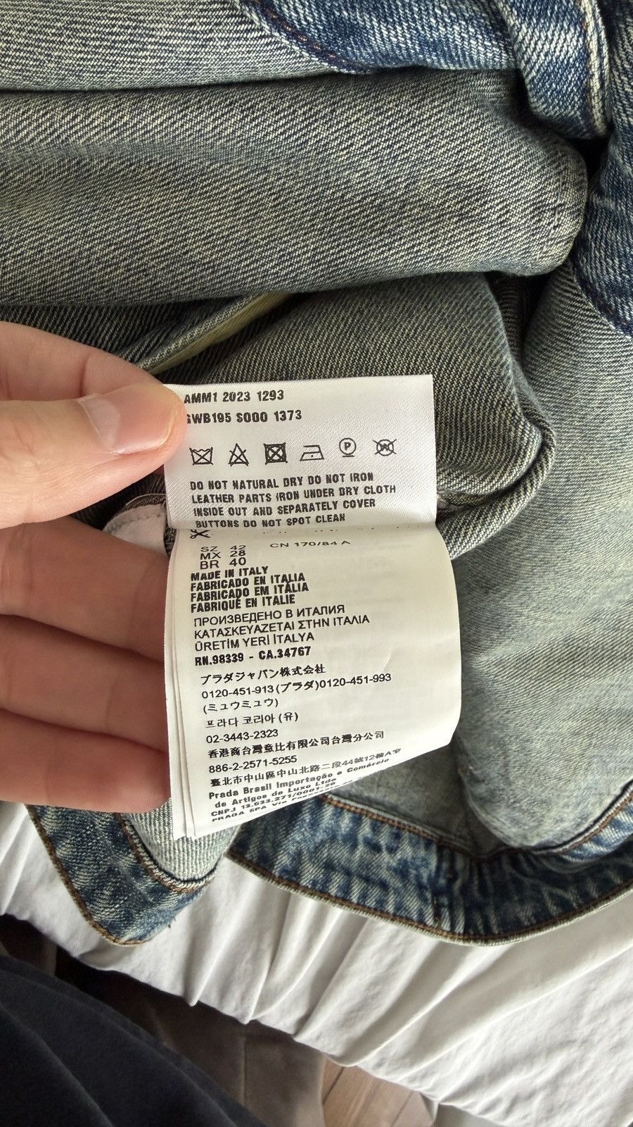 Miu Miu MIU MIU DENIM TRUCKER JACKET Size US L / EU 52-54 / 3 - 11 Thumbnail