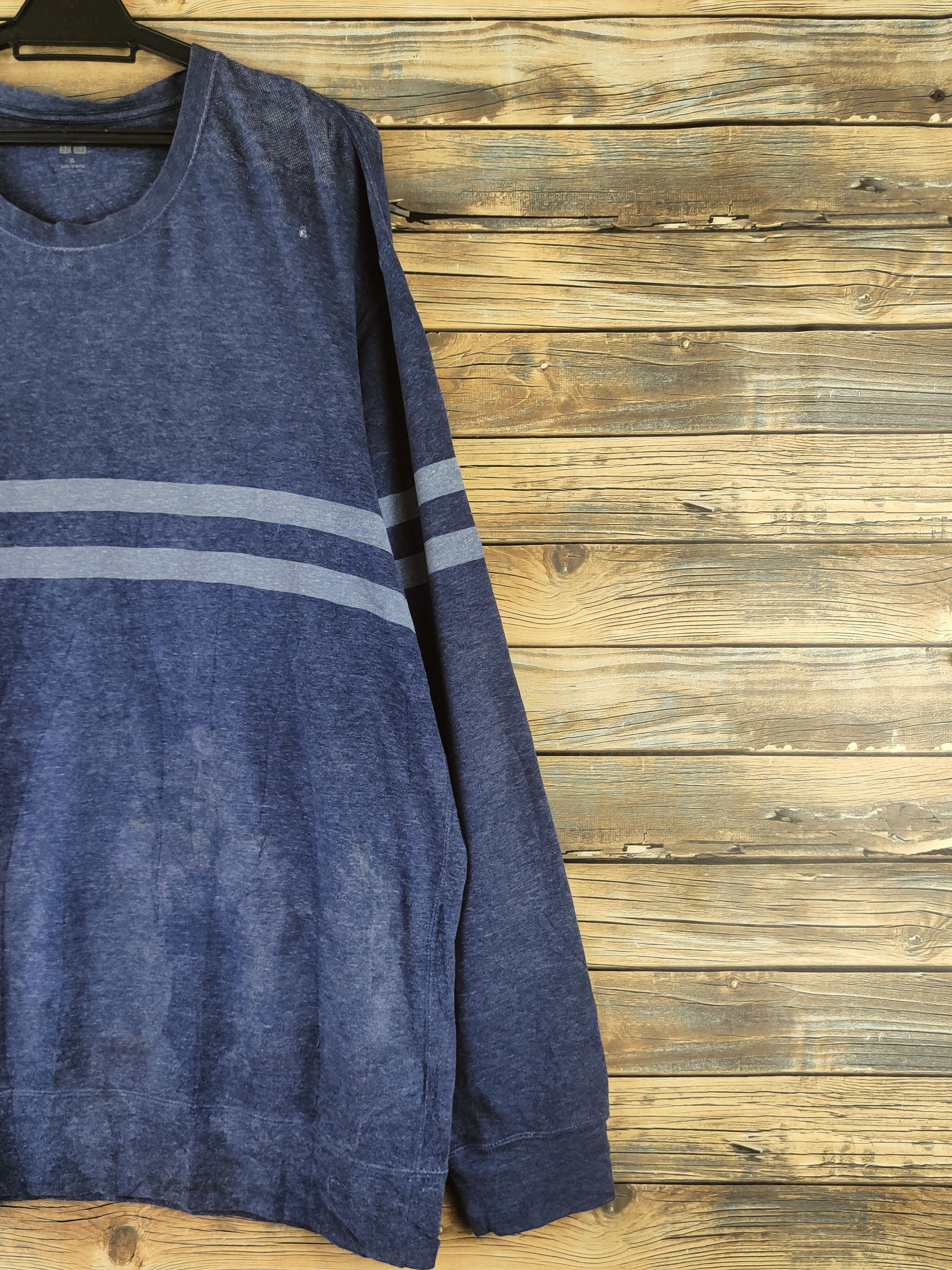 Uniqlo Vintage Uniqlo Blue Sweatshirts Size US XL / EU 56 / 4 - 6 Thumbnail