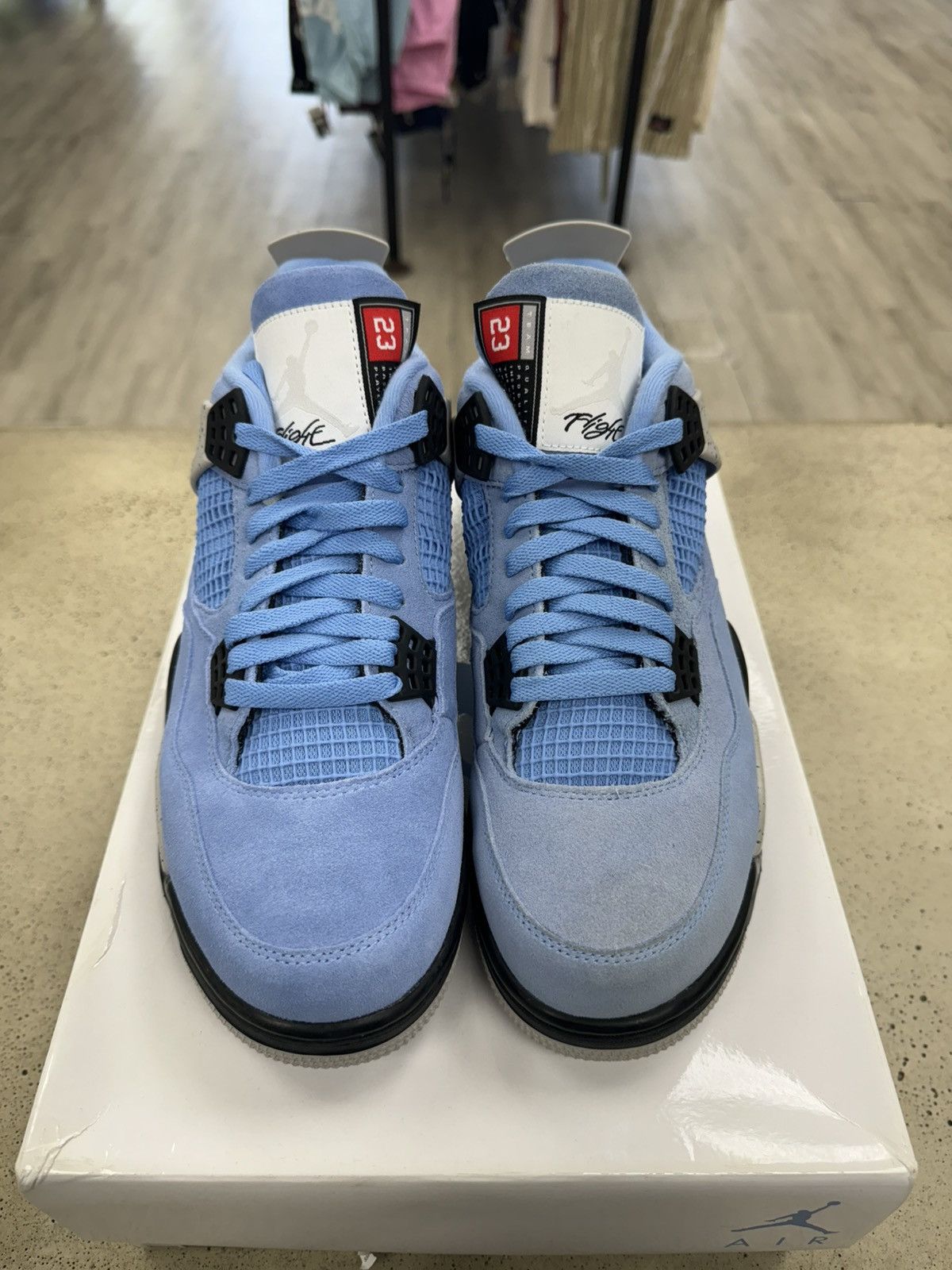 Jordan Brand × Nike AJ 4 University blue NEW! (DISCOLORED) Size US 10.5 / EU 43-44 - 2 Thumbnail