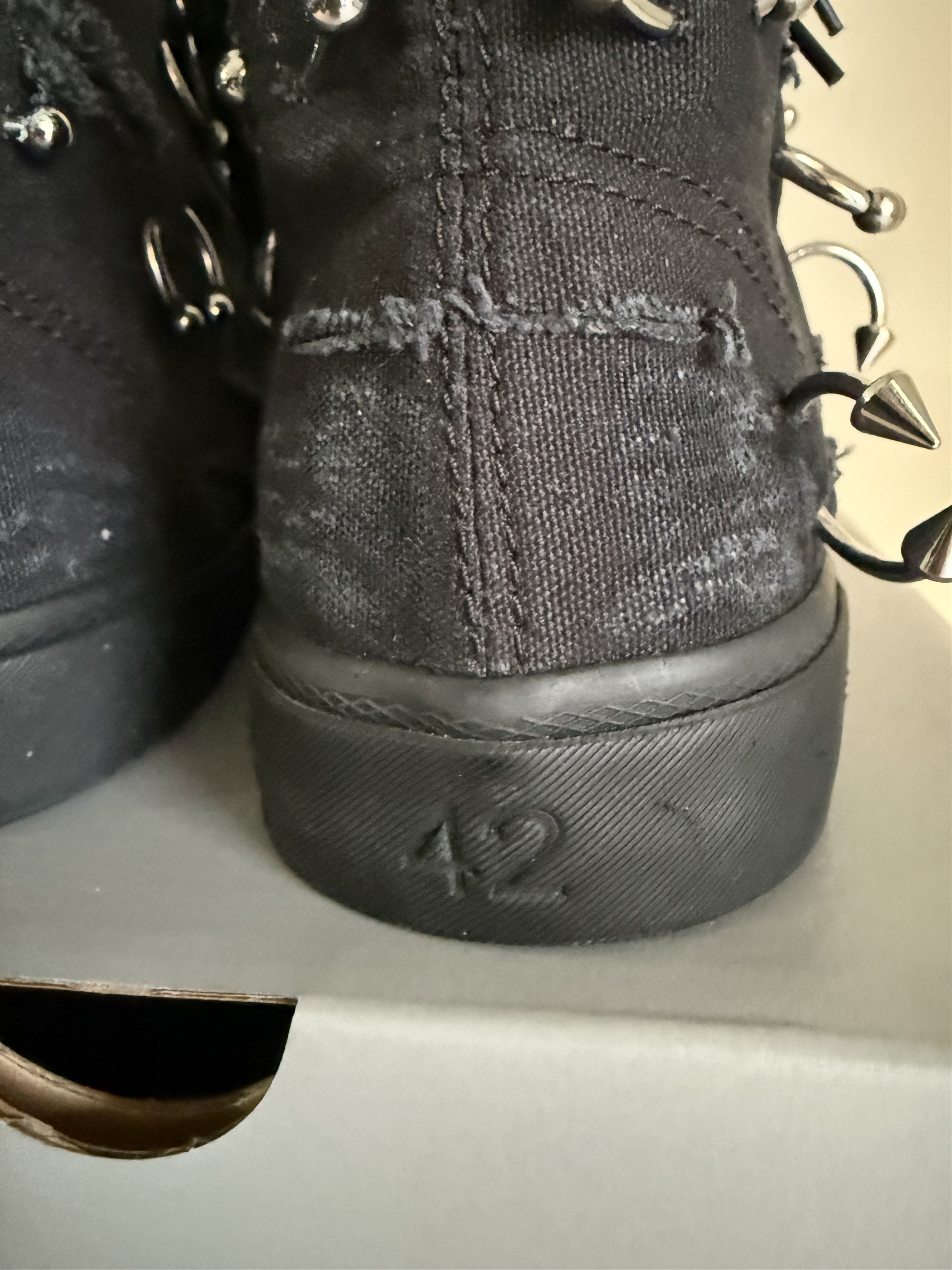 Balenciaga Balenciaga Piercing "Paris" High-Top Sneakers Size US 9 / EU 42 - 6 Thumbnail