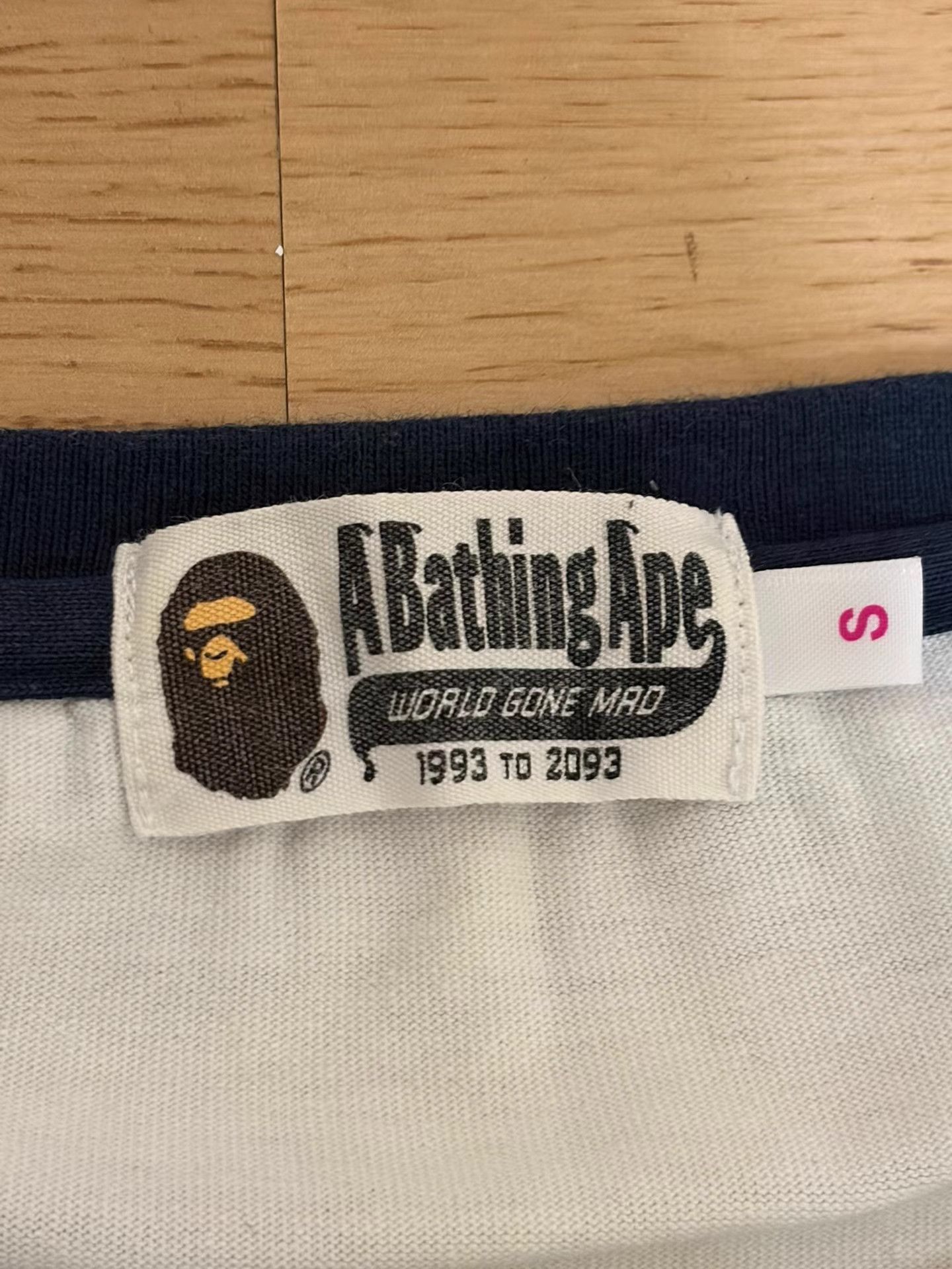 Bape BAPE White Short Sleeve Tee Size US S / EU 44-46 / 1 - 8 Thumbnail