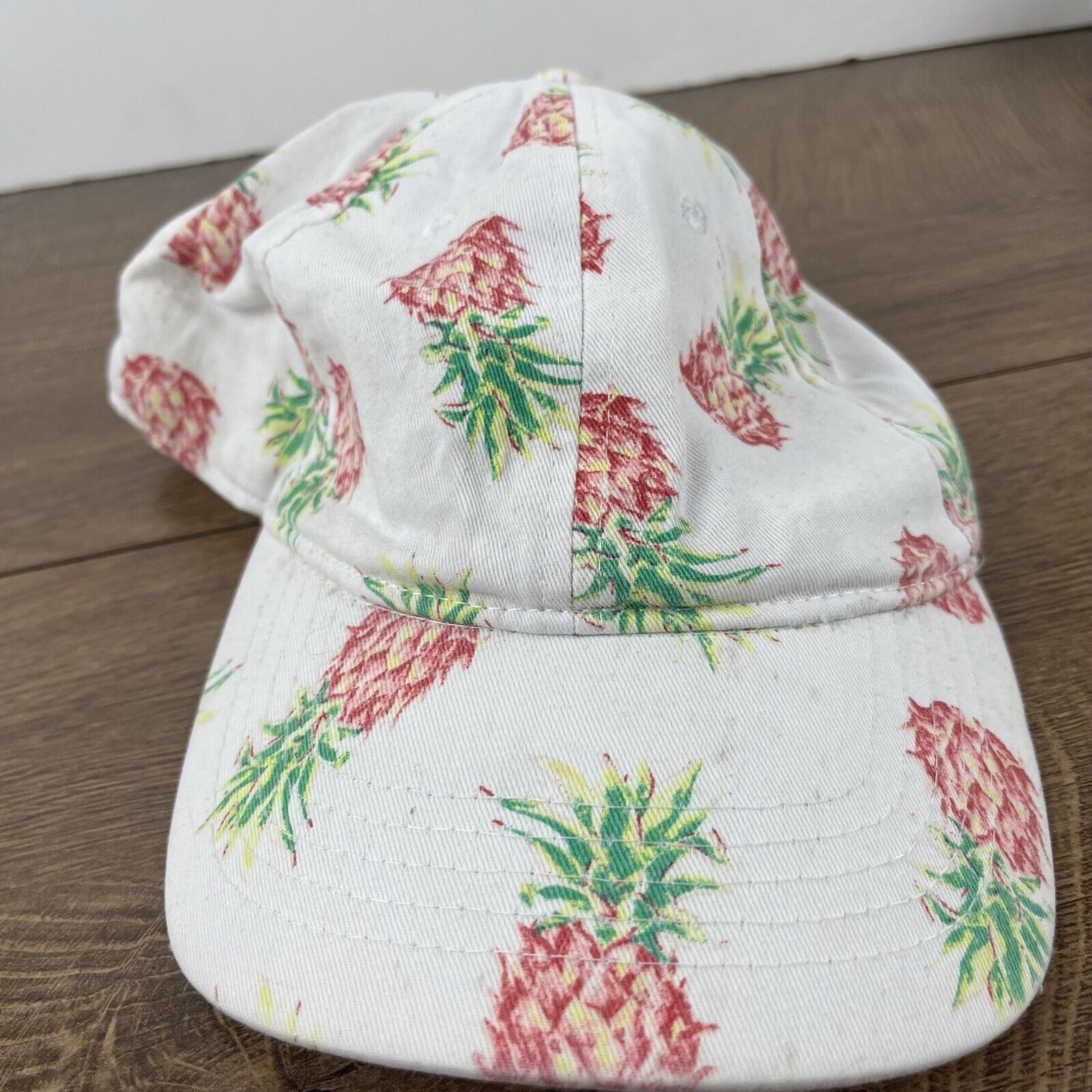 Other Pineapple Adjustable Hat White Pineapple Adjustable Hat Adul Size ONE SIZE - 6 Thumbnail