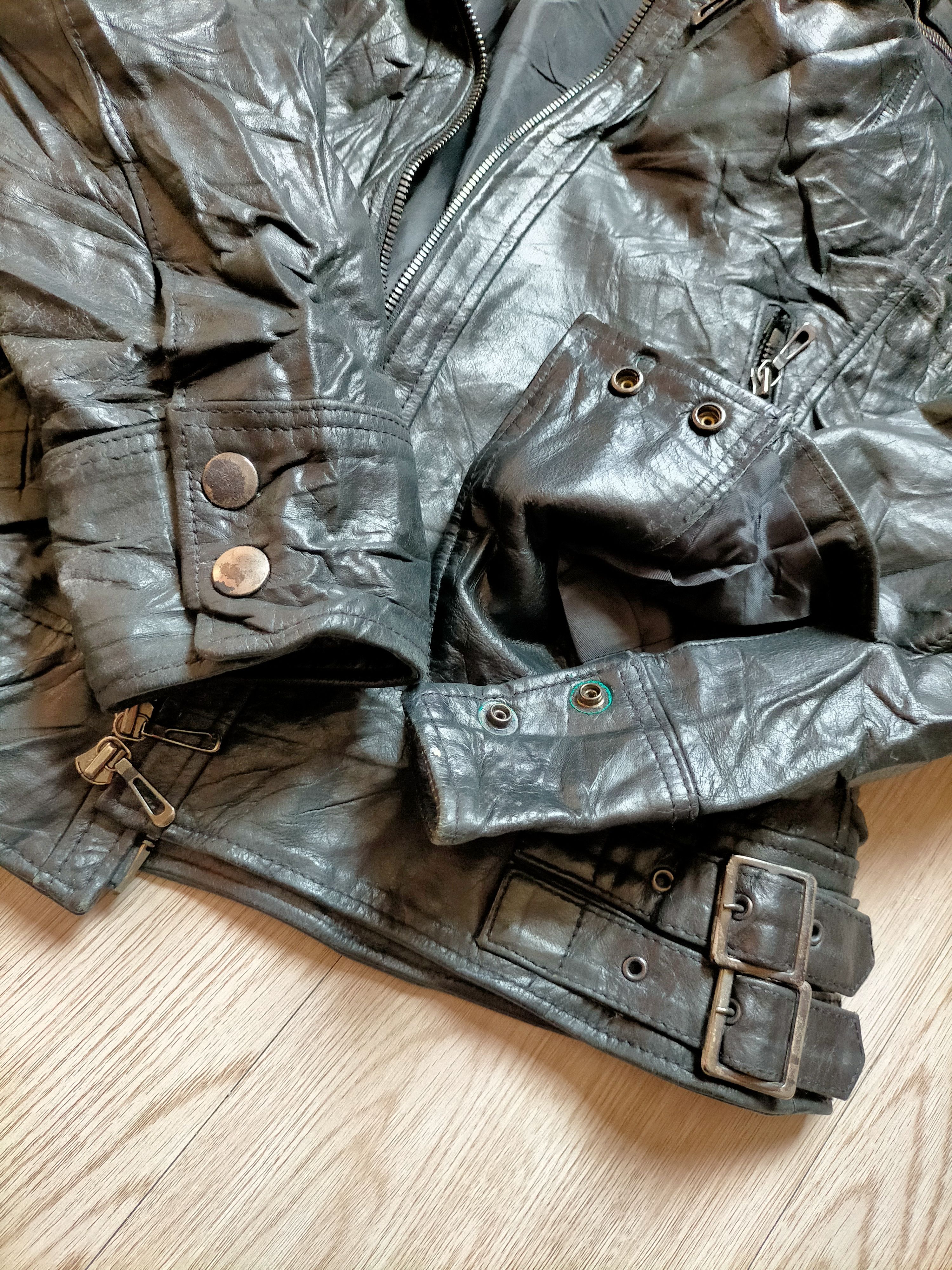 Tete Homme Tete Homme Issey Miyake Vintage Leather Ramones Jacket Size US M / EU 48-50 / 2 - 9 Thumbnail