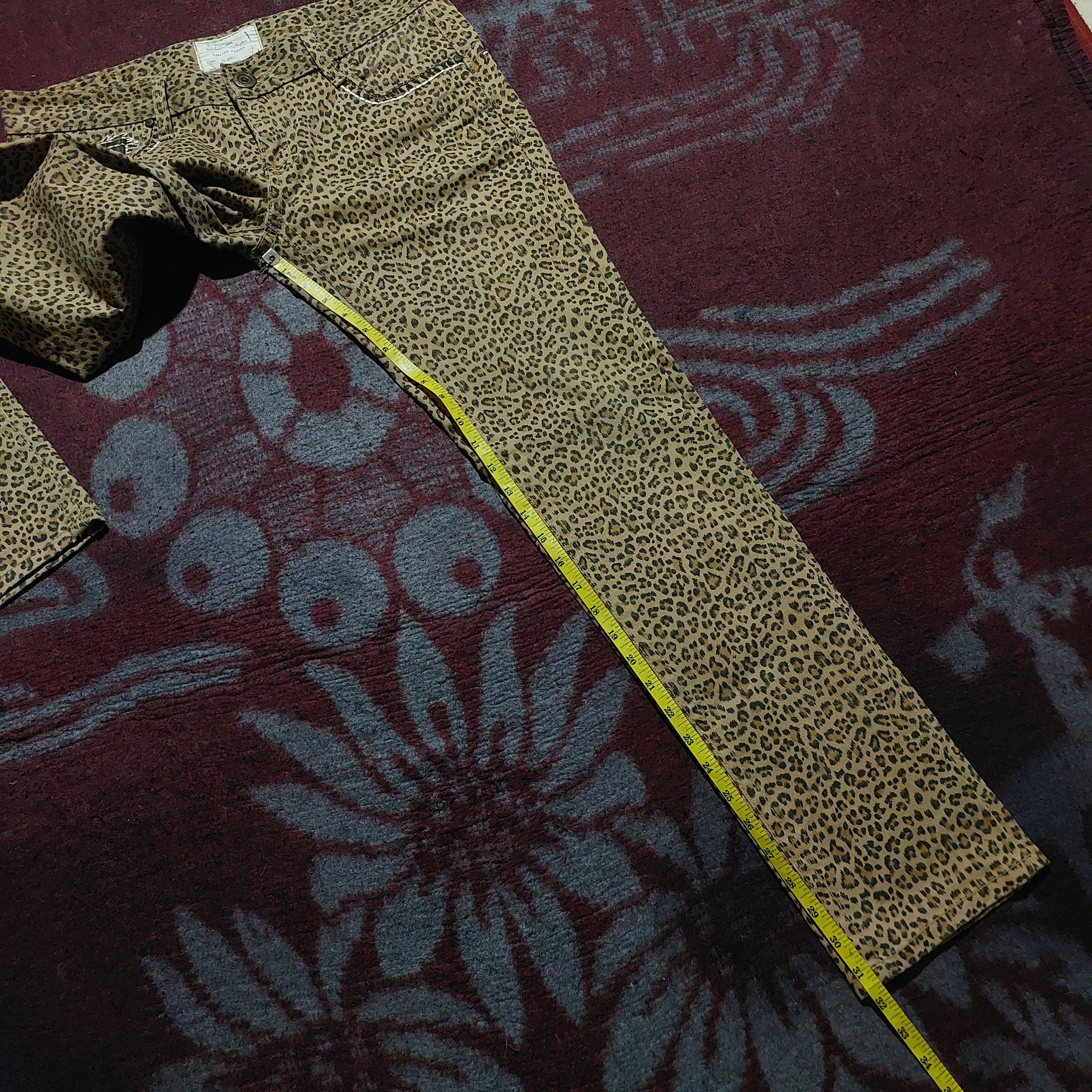 Tornado Mart lolita yoshitomo nara wing embroidery pocket jeans leopard Size US 30 / EU 46 - 15 Thumbnail