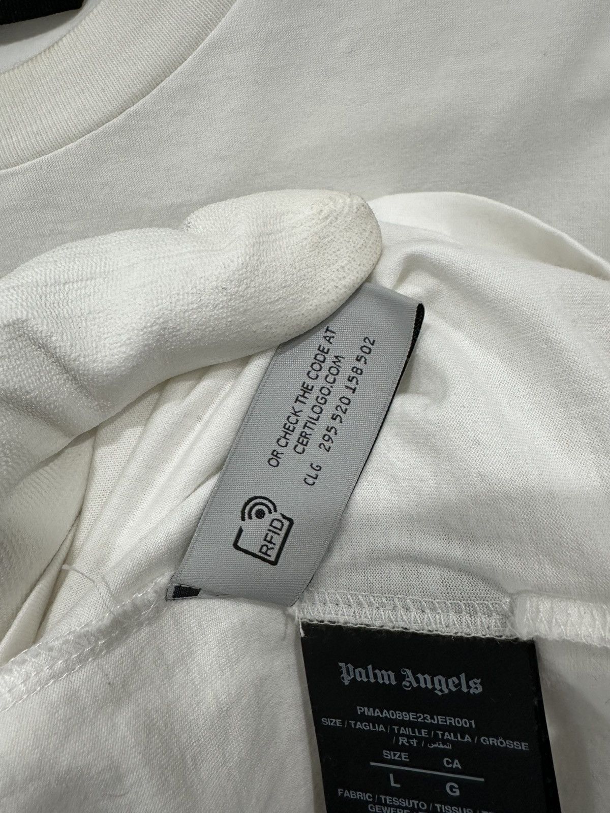Palm Angels Palm Angels Monogram T-Shirt Large White Size US L / EU 52-54 / 3 - 7 Thumbnail