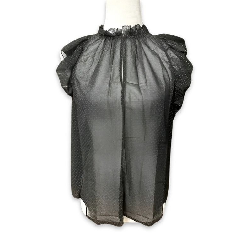 Michael Kors Michael Kors Top Sheer Chiffon Sleeveless Black/Gold NWT Size M / US 6-8 / IT 42-44 - 2 Thumbnail
