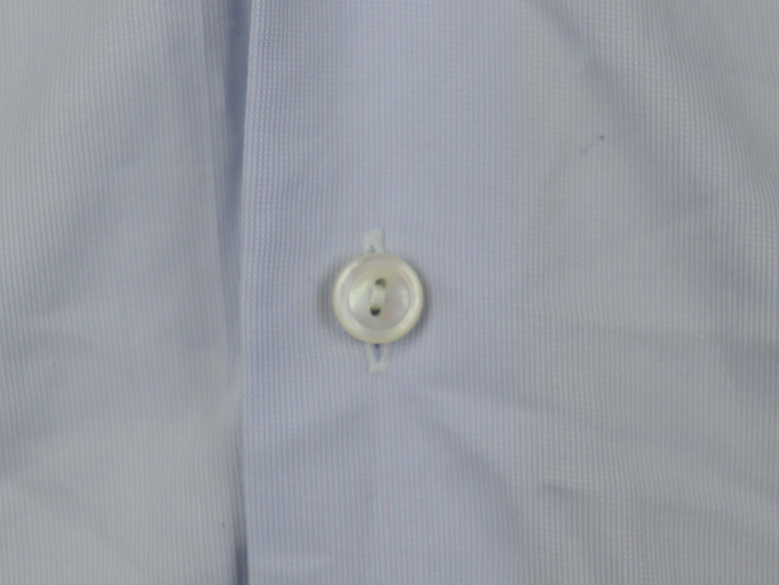 Eton Eton Blue 100% Cotton Collared Dress Shirt Size 40 Size 38R - 6 Thumbnail