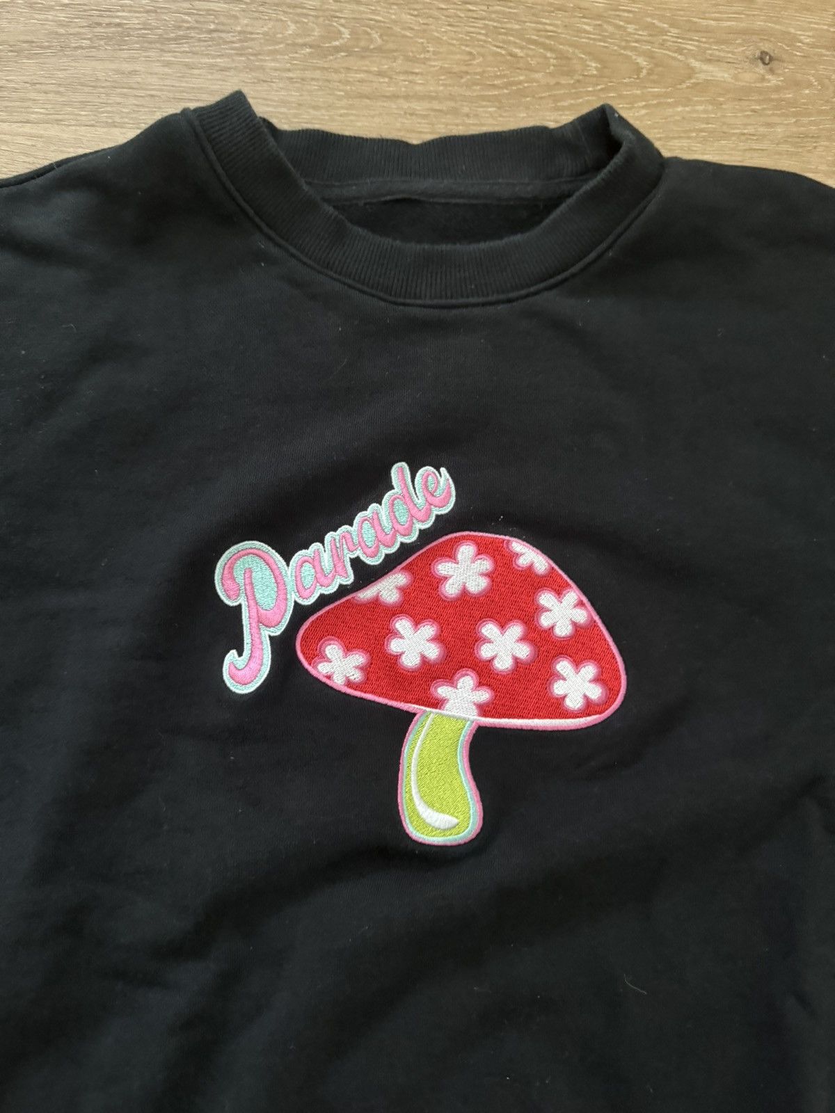Paradise × Vintage Vintage 70s Style Fantasy Magic Mushroom Sweater LARGE Size US L / EU 52-54 / 3 - 3 Thumbnail