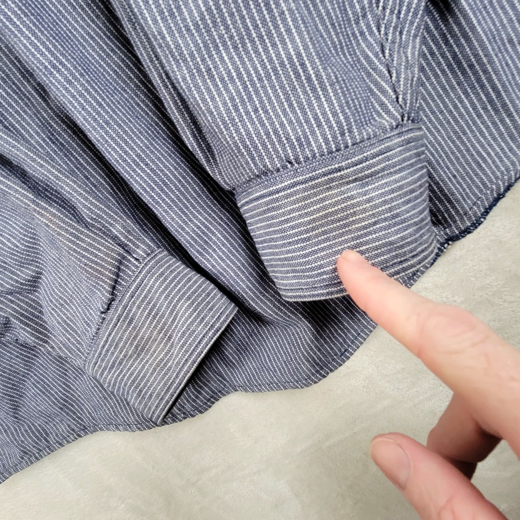 Vintage Prentiss Mens Button-Up Shirt Chest Pockets Blue Long Sleeve XXL Size Regular Fit Casual Vintage: No Size US XXL / EU 58 / 5 - 5 Thumbnail