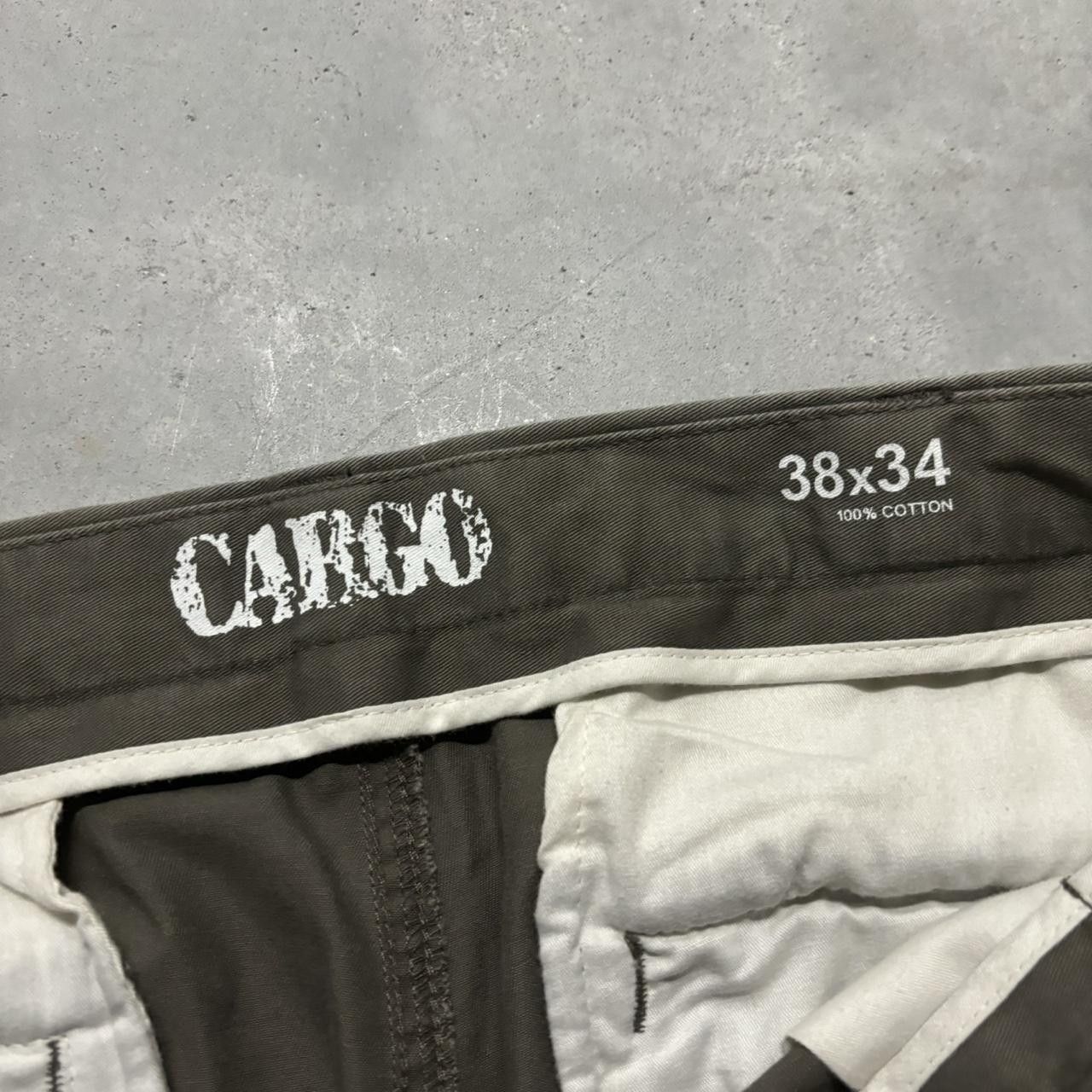 Japanese Brand × Vintage Crazy Vintage Y2K/2000s Baggy Brown Skater Cargo Pants! Size US 38 / EU 54 - 7 Thumbnail