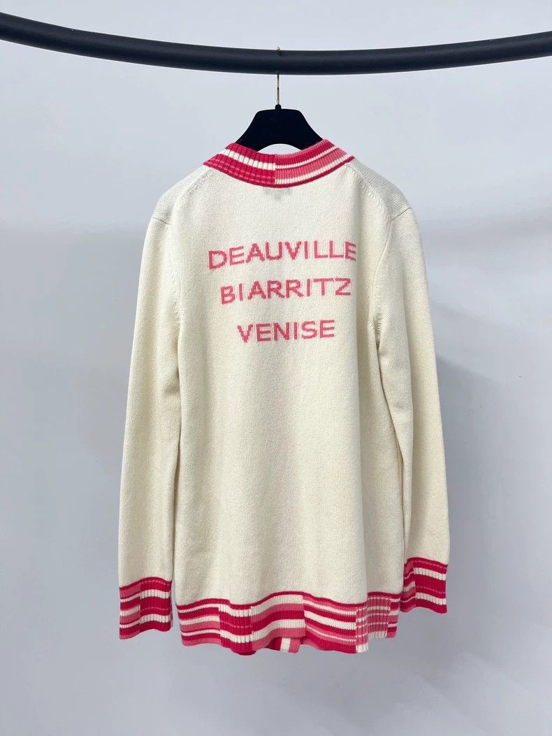 Chanel Chanel Color-blocked V-neck cashmere cardigan coat Size XS / US 0-2 / IT 36-38 - 2 Thumbnail