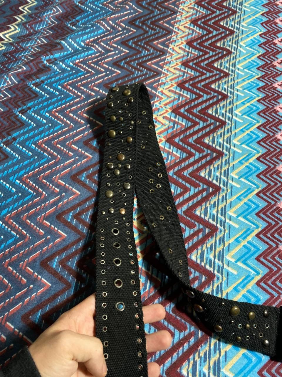 Japanese Brand × Vintage Vintage Y2K studded leather belt BB Simon style Size ONE SIZE - 2 Thumbnail