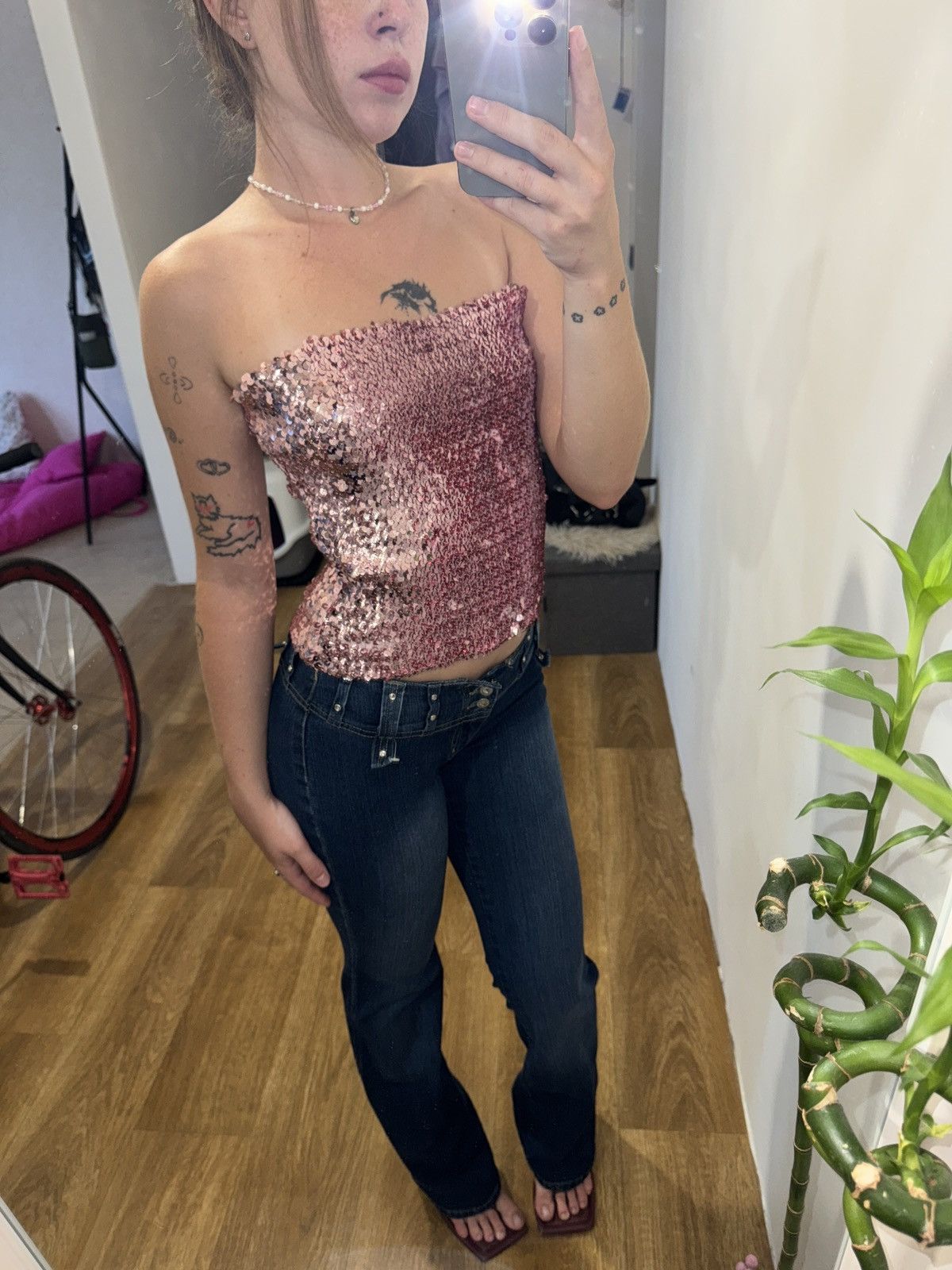 Vintage VINTAGE GABRIELE STREHLE SEQUINS BANDO TANK TOP Size XS / US 0-2 / IT 36-38 - 5 Thumbnail