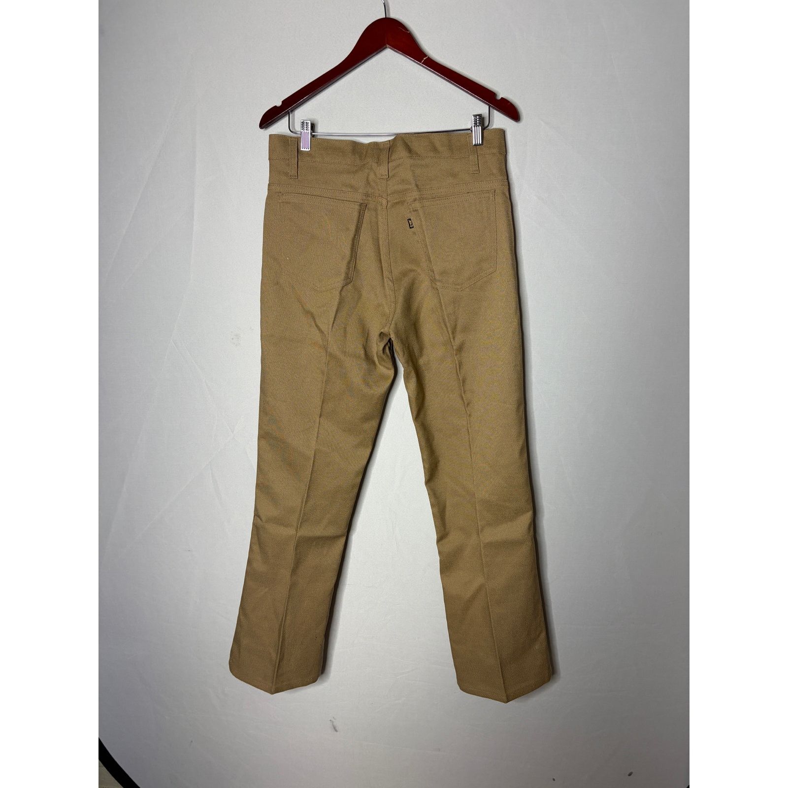 Levi's Vintage 70s Levi’s Sta-Prest khaki Dress Retro Pants 32x30 Size US 32 / EU 48 - 4 Thumbnail