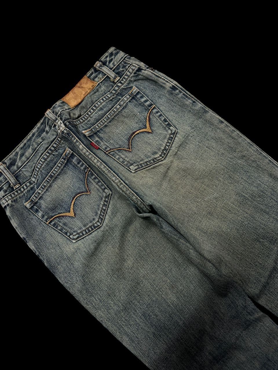 Edwin INSANE Vintage 80s Edwin Rusty Mudwash Distressed Jeans Size US 27 - 16 Thumbnail