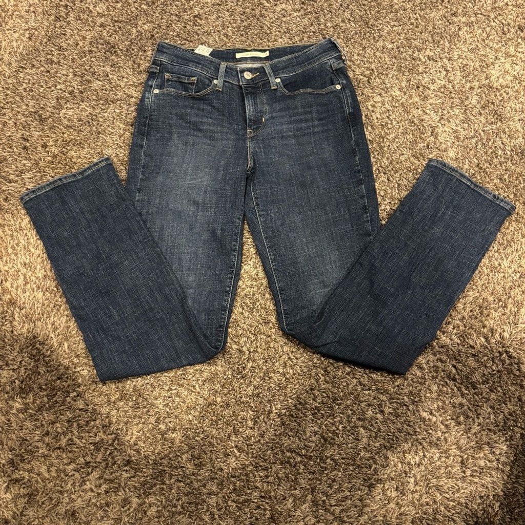 Levi's Levi's Blue Straight Denim Jeans Size 27" / US 4 / IT 40 - 3 Thumbnail